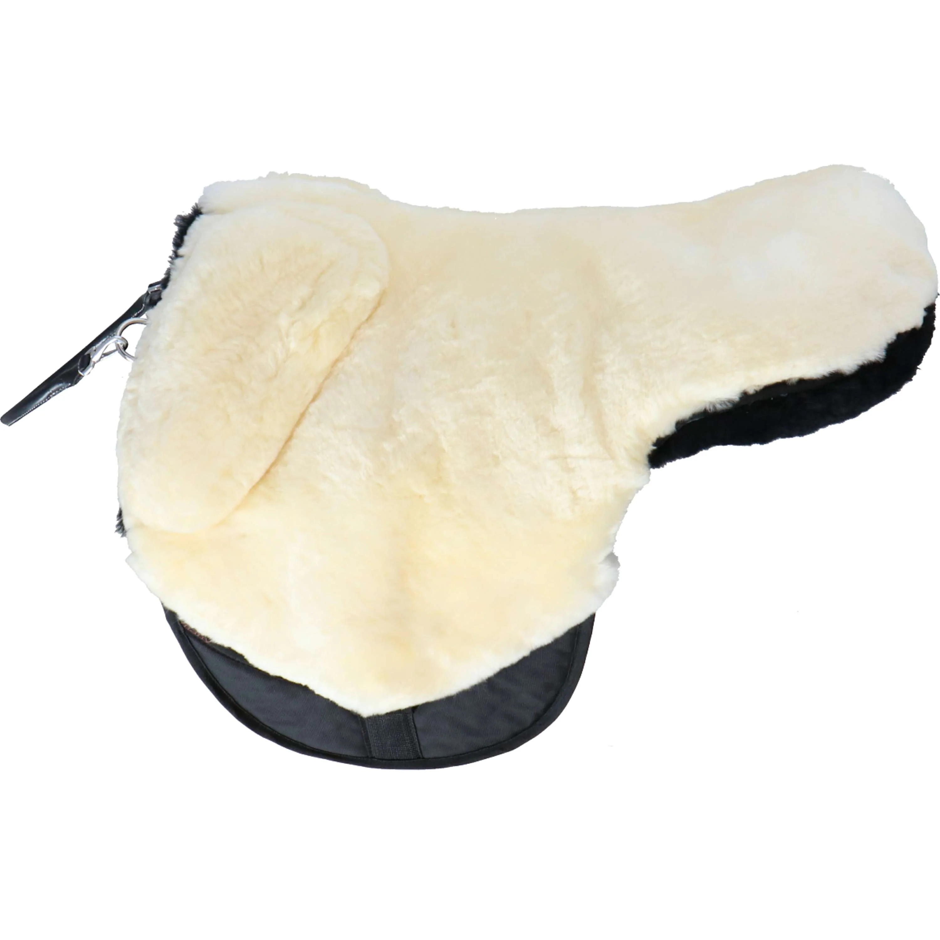F.R.A. Reitkissen Macon Extra Merino Pauschen und Einschubtaschen mit Einlagen Schwarz/Naturell - Image 5