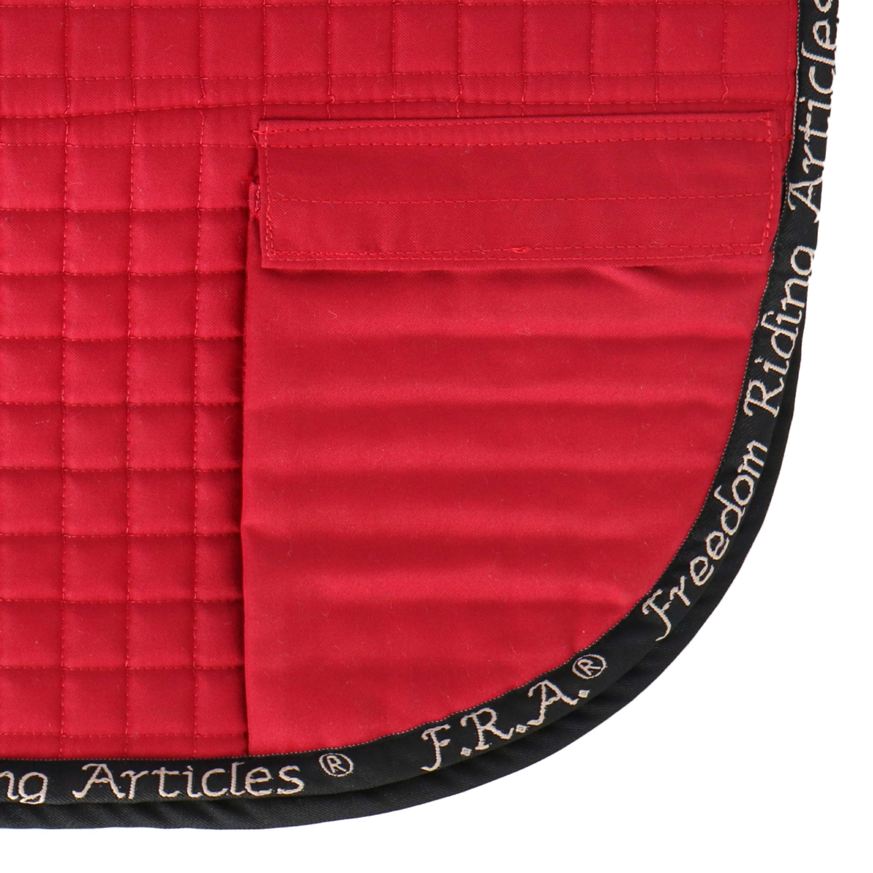 F.R.A. Schabracke Unica mit Taschen für Baumlose Satt Rot - Image 6