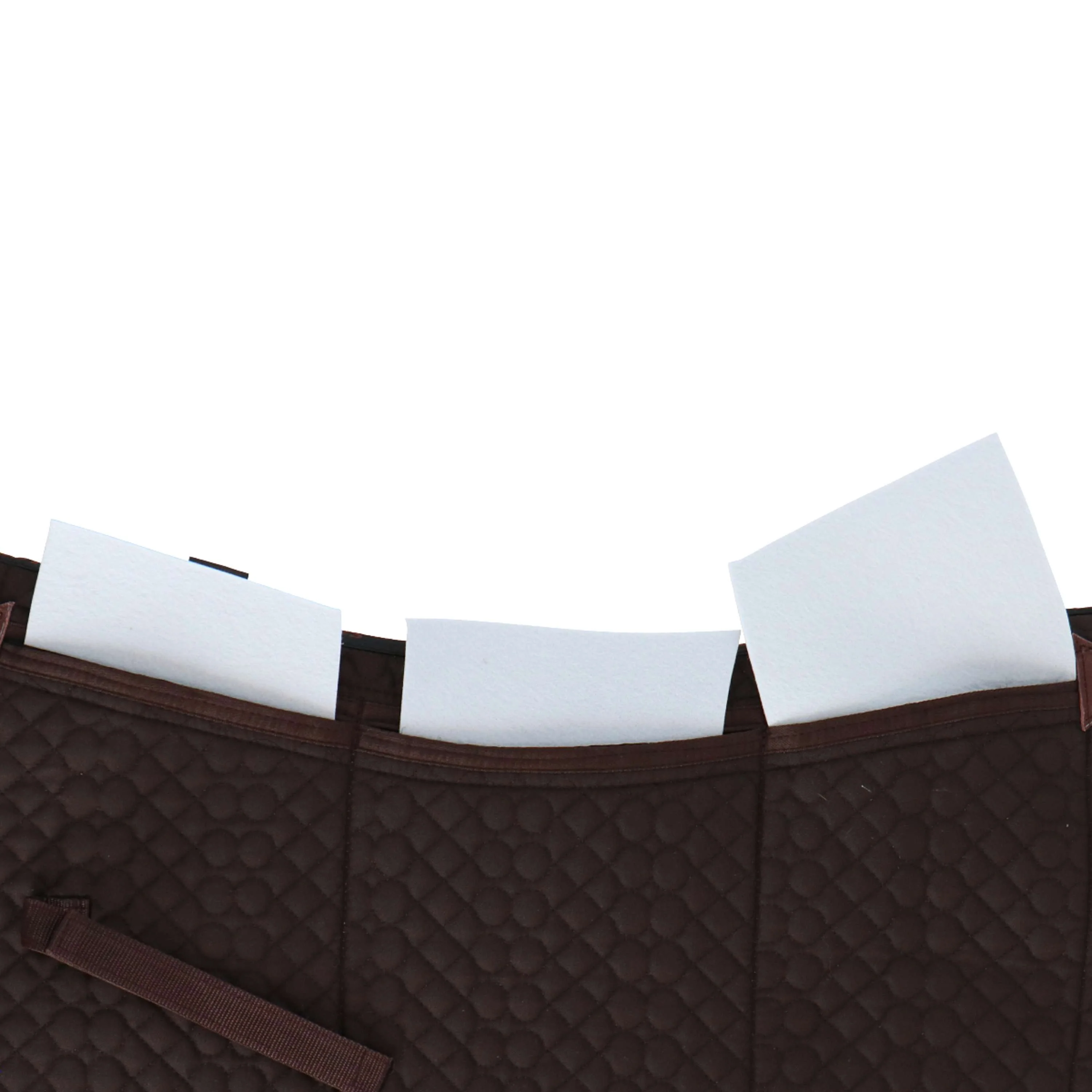F.R.A. Westernpad De Luxe Extra Vollfell 3 Fächer mit Einlagen Braun/Cappuccino - Image 3