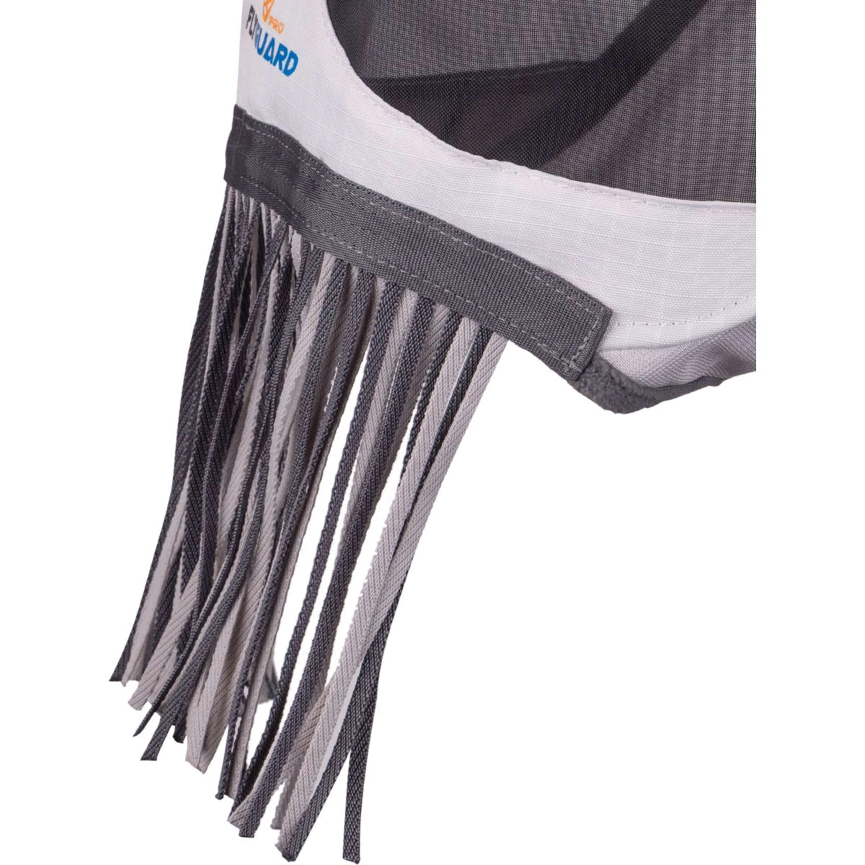 FlyGuard by Shires Fliegenmaske Pro Sun Shade mit Ohren und Fransen Weiß - Image 4