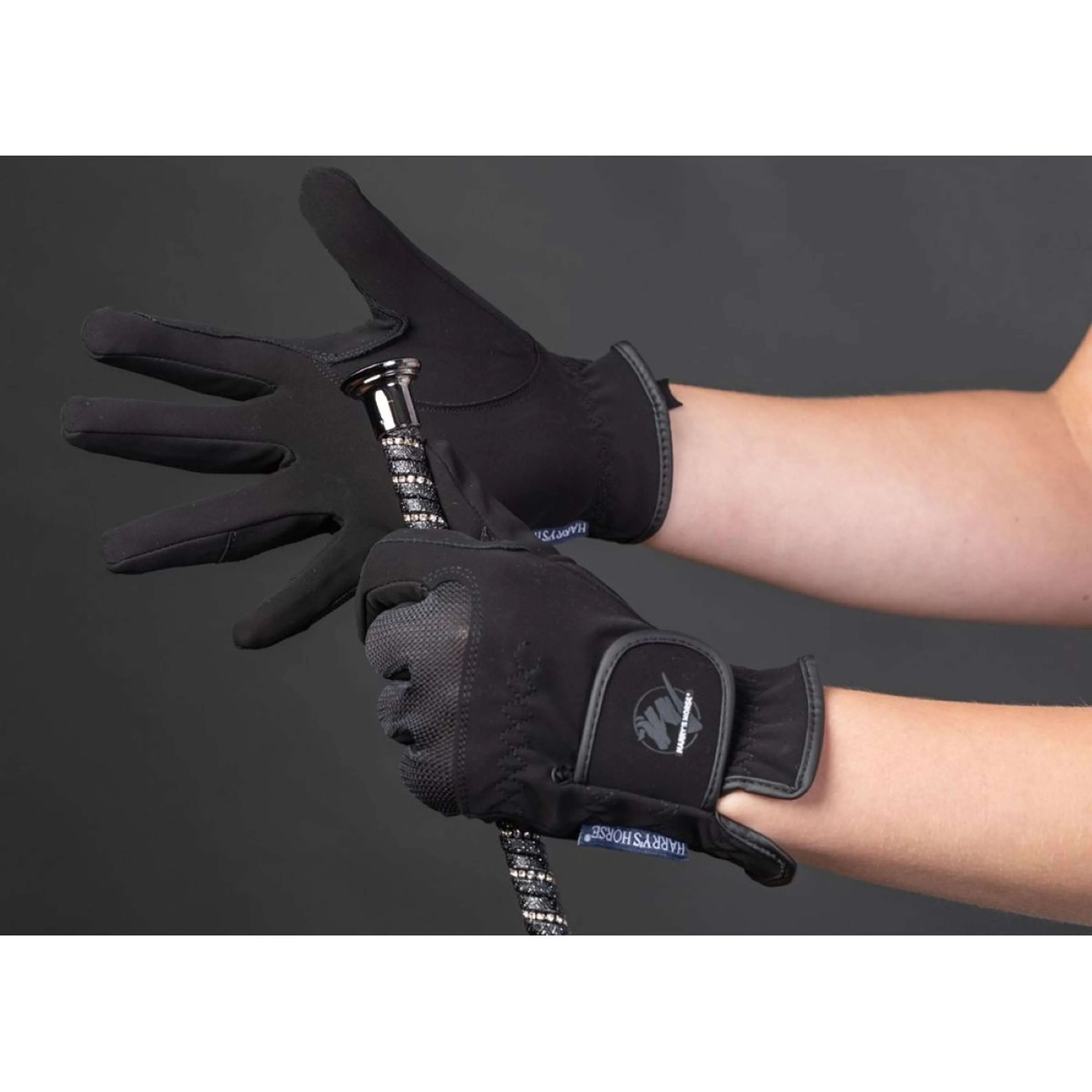 Harry's Horse Handschuhe Domy/mesh Schwarz - Image 2