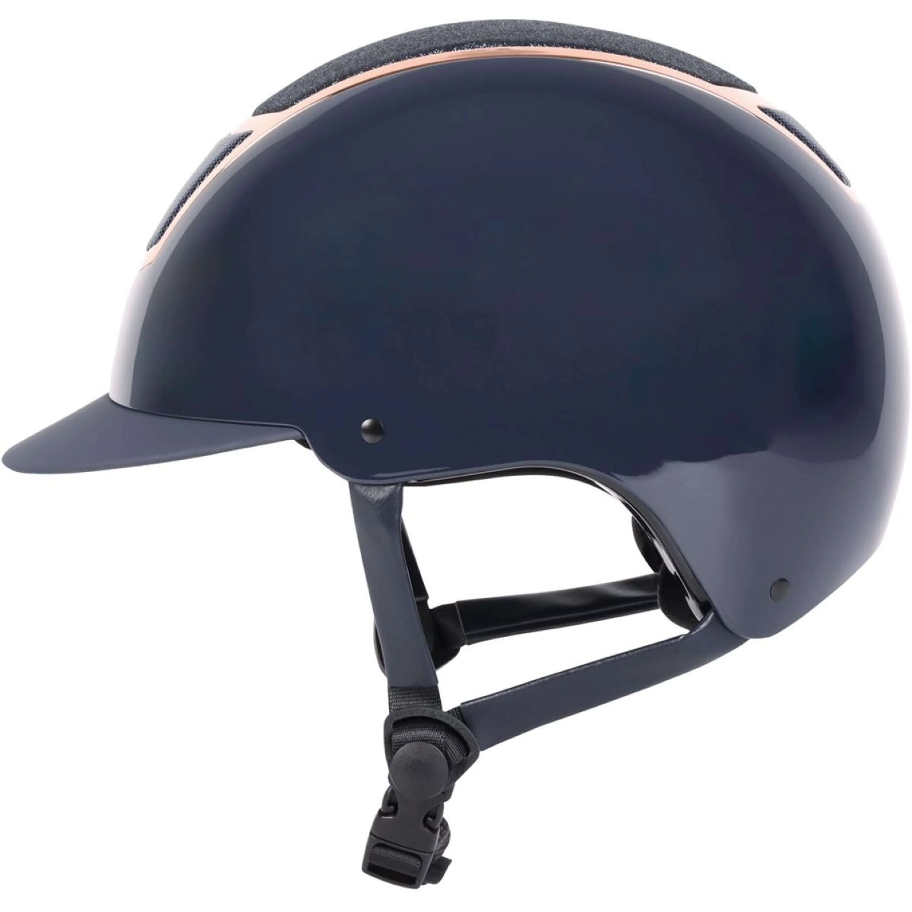 Harry's Horse Reithelm Matterhorn Sparkle Navy/Rosegold - Image 3