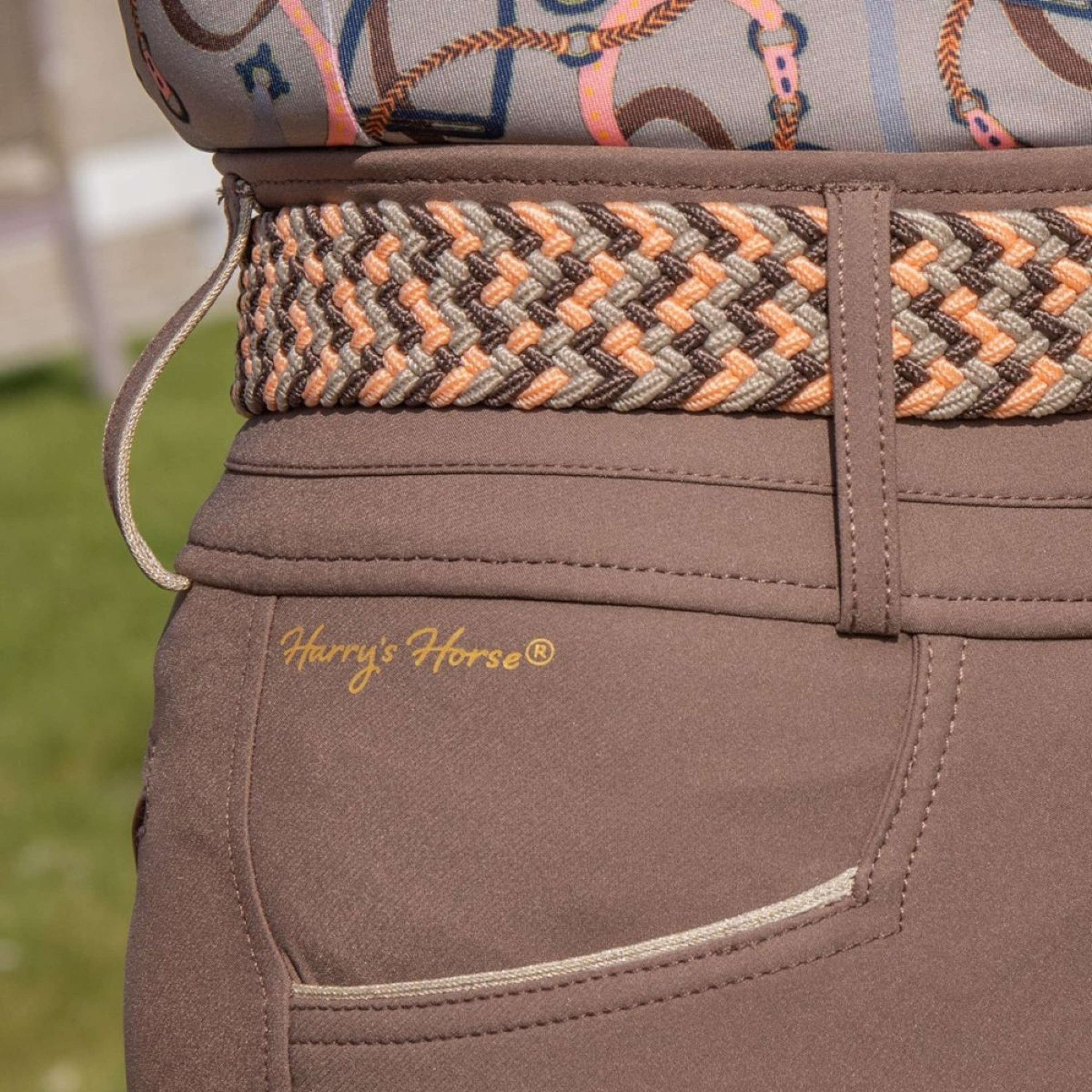 Harry's Horse Reithose Classy Full Grip Coffee Quartz - Image 3