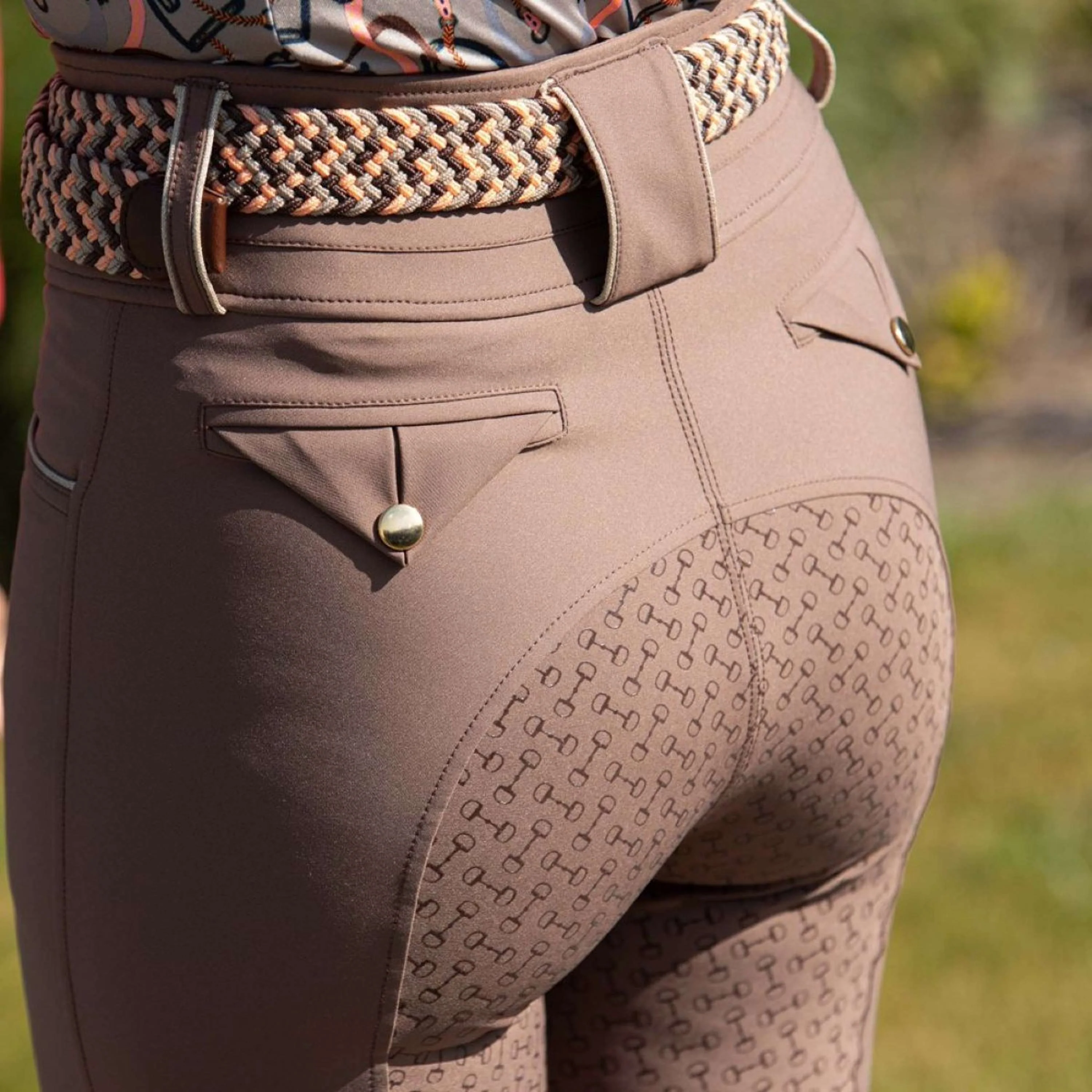 Harry's Horse Reithose Classy Full Grip Coffee Quartz - Image 4