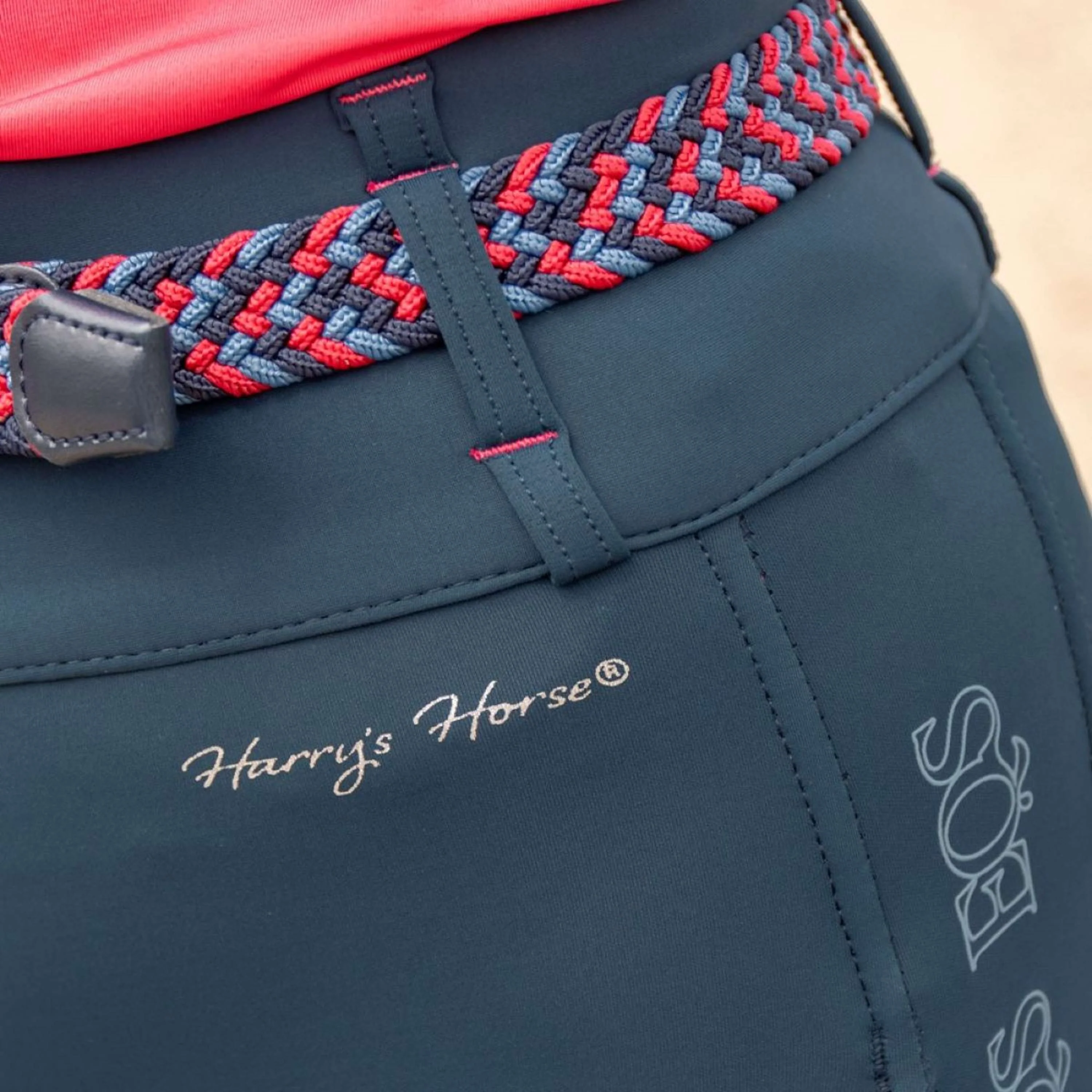 Harry's Horse Reitleggings Sporty Banner Full Grip Moonlit Ocean - Image 4
