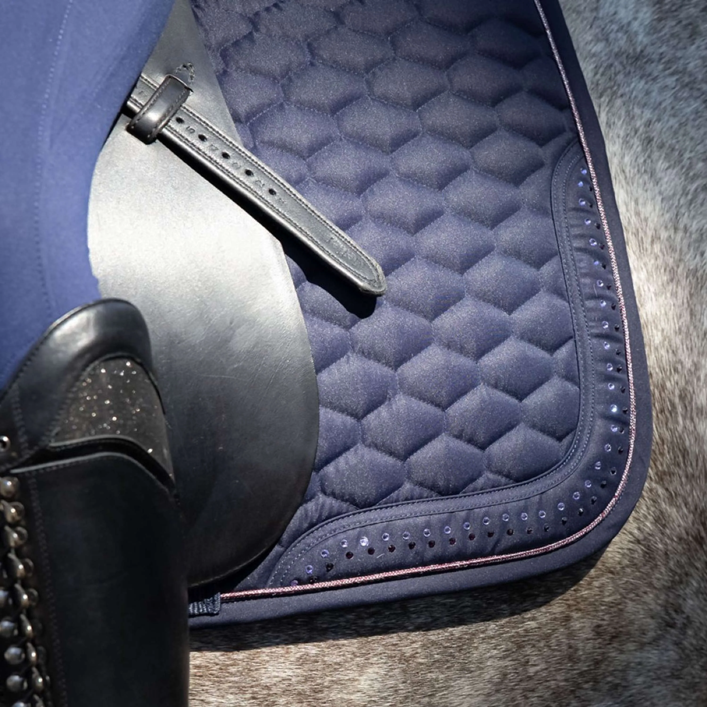 Harry's Horse Schabracke Denici Cavalli Purple Passion Dressur Peacoat - Image 2