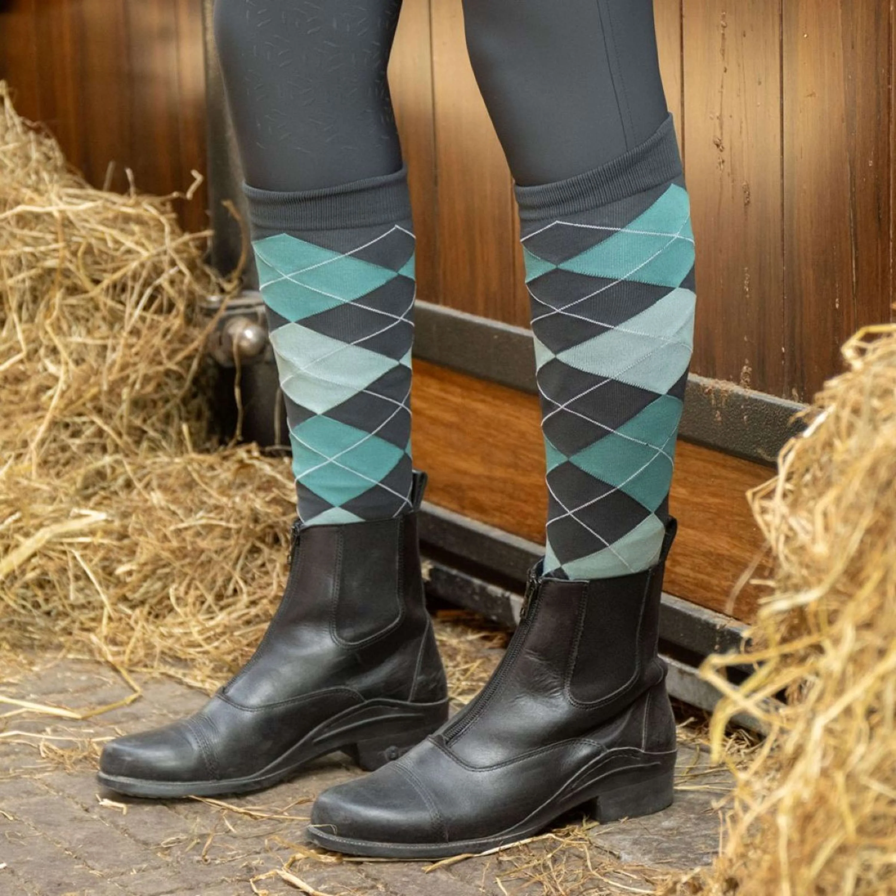 Harry's Horse Socken Check Black Sand - Image 2