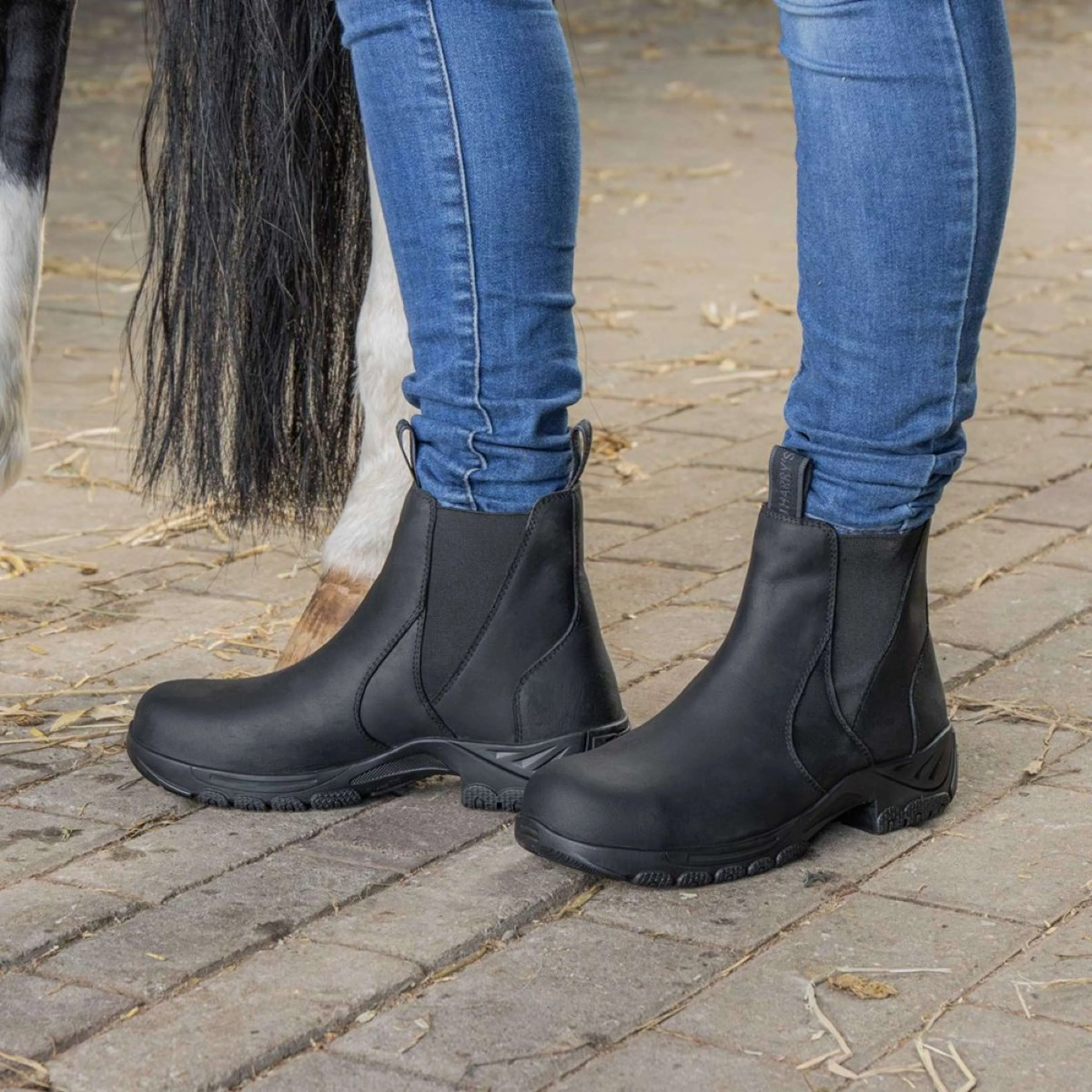 Harry's Horse Stallschuhe Leder Safety Steel Toe Schwarz - Image 2