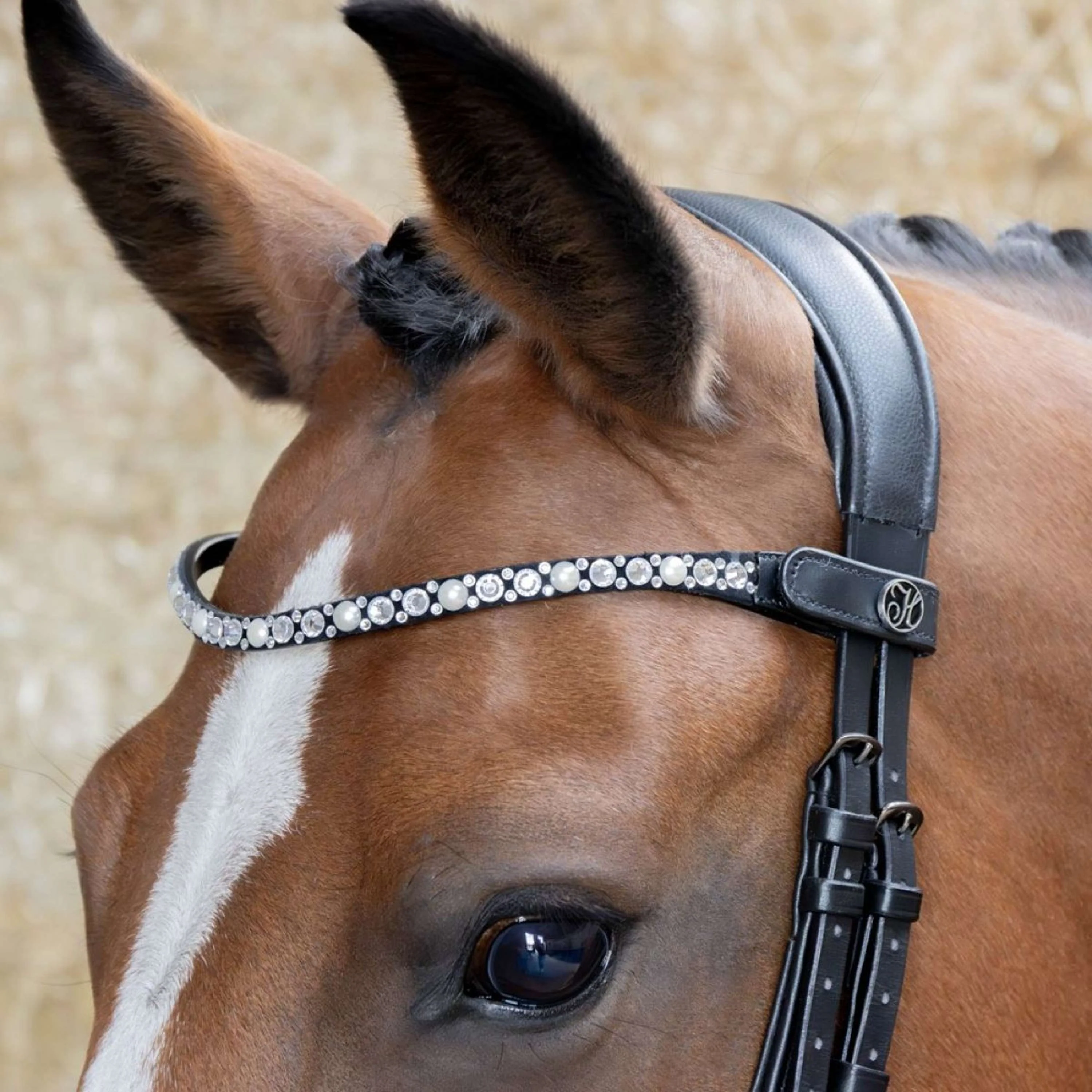Harry's Horse Stirnriemen Diamond Pearl Silber - Image 2