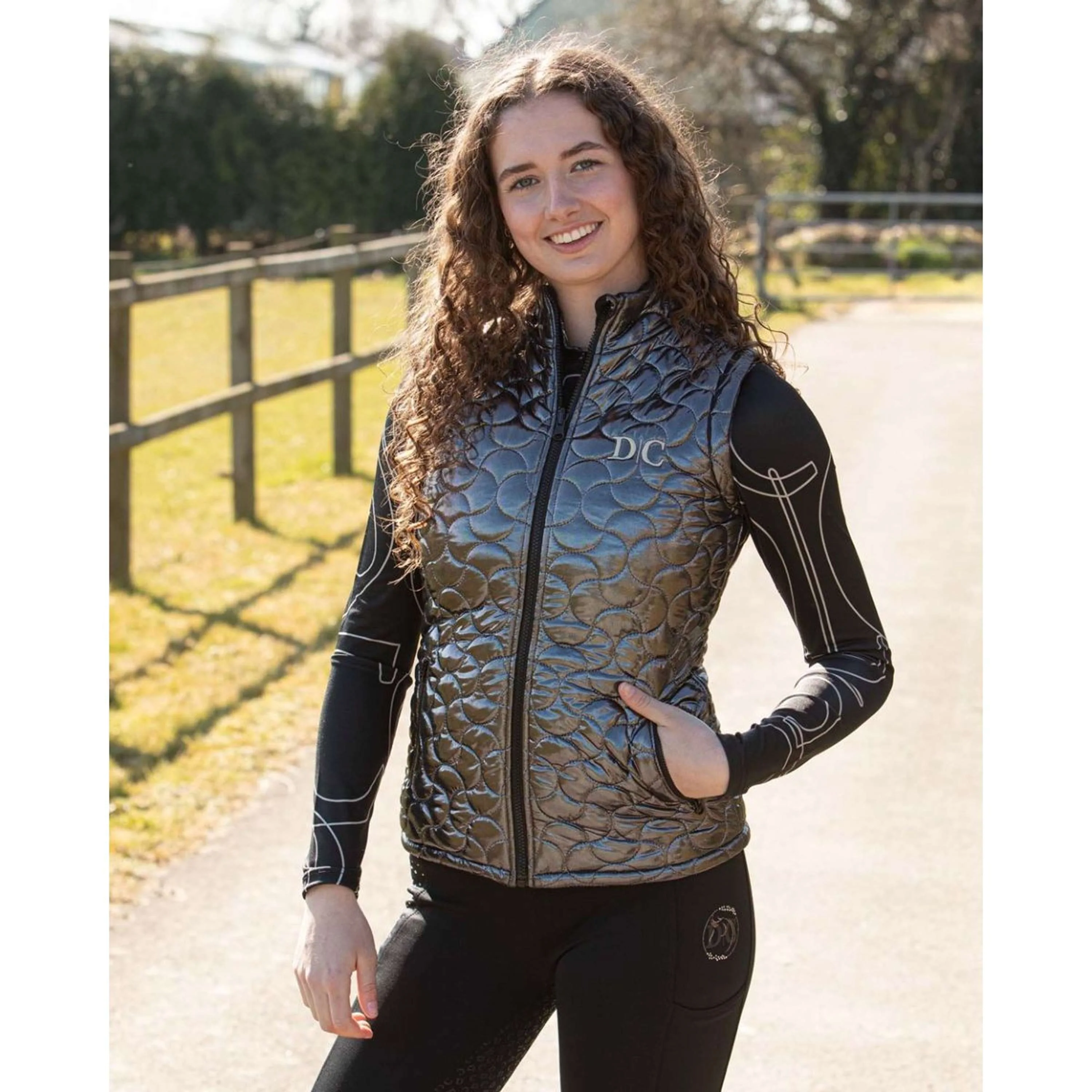 Harry's Horse Weste Denici Cavalli Stardust Umdrehbar Schwarz - Image 9