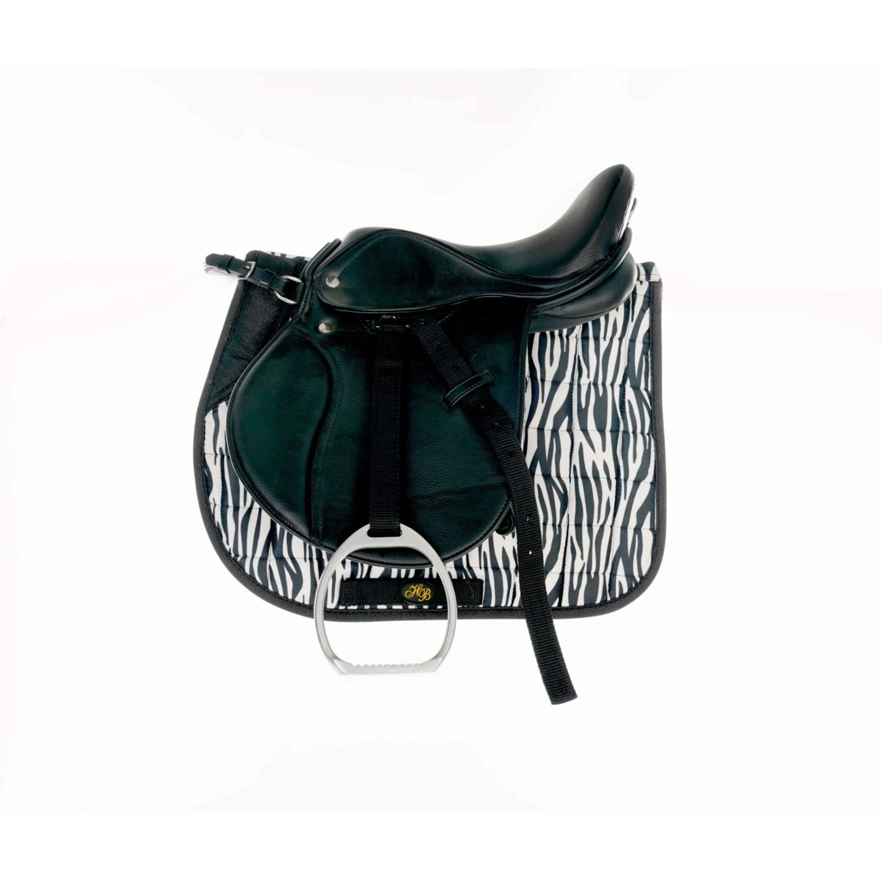 HB Schabracke Zebra Vielseitigkeit Schwarz/Weiß - Image 2