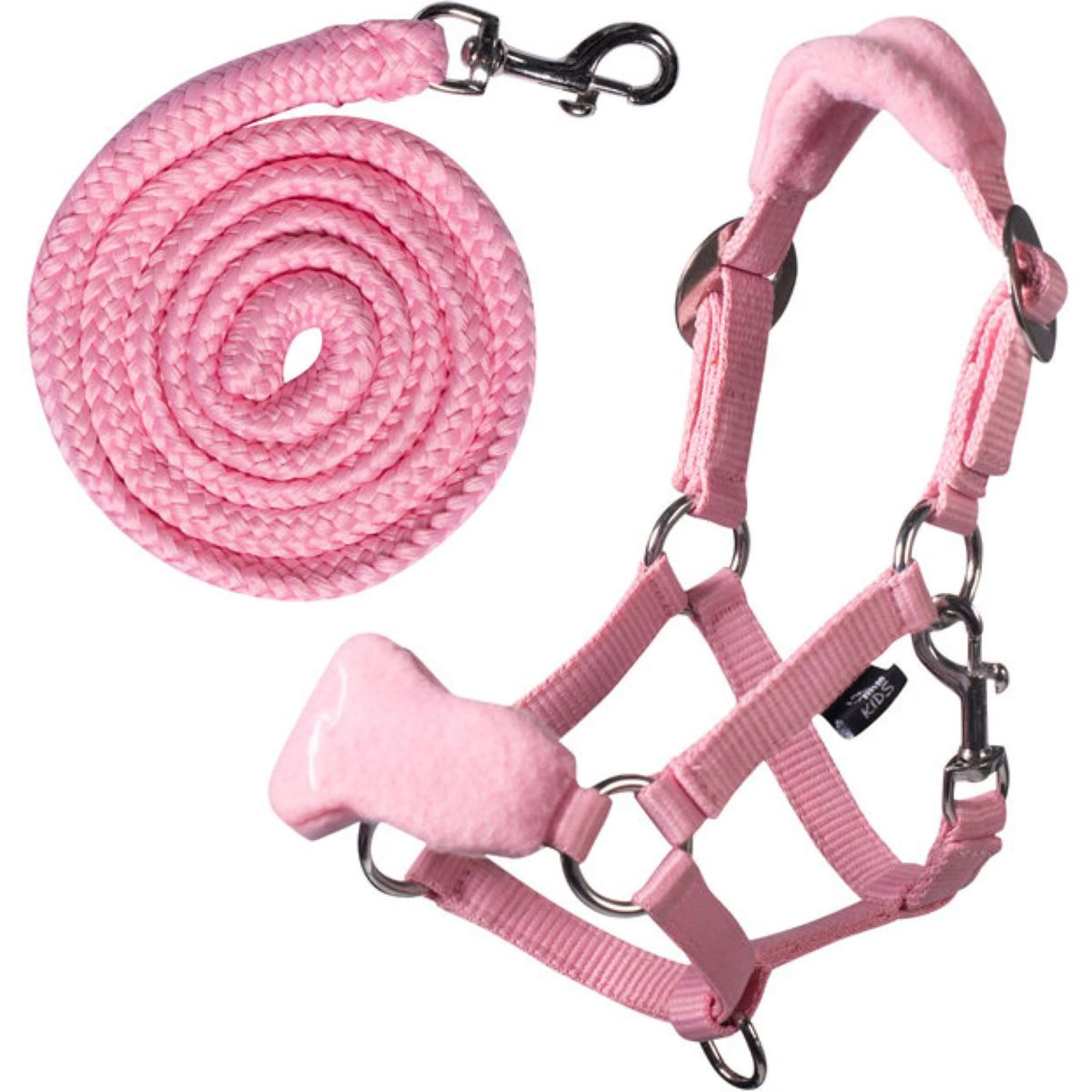 HKM Fleece Halfter Hobby Horsing Rosa