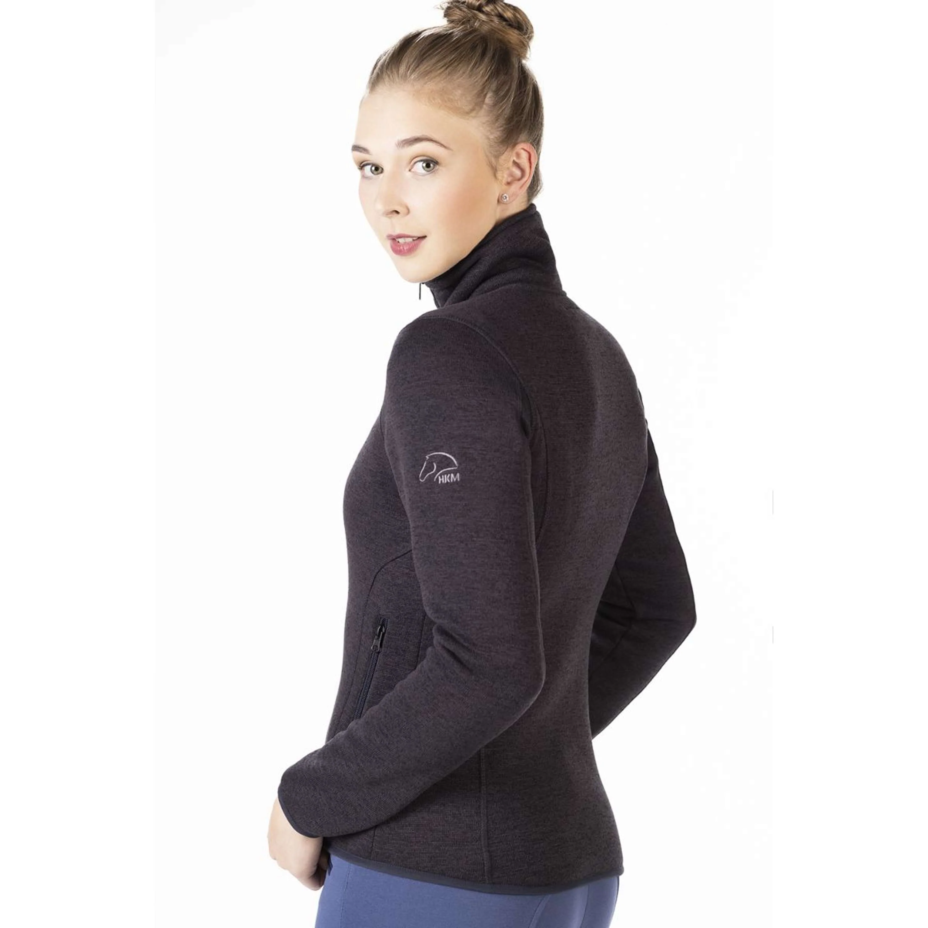 HKM Fleecejacke Ivy Dunkelblau - Image 3