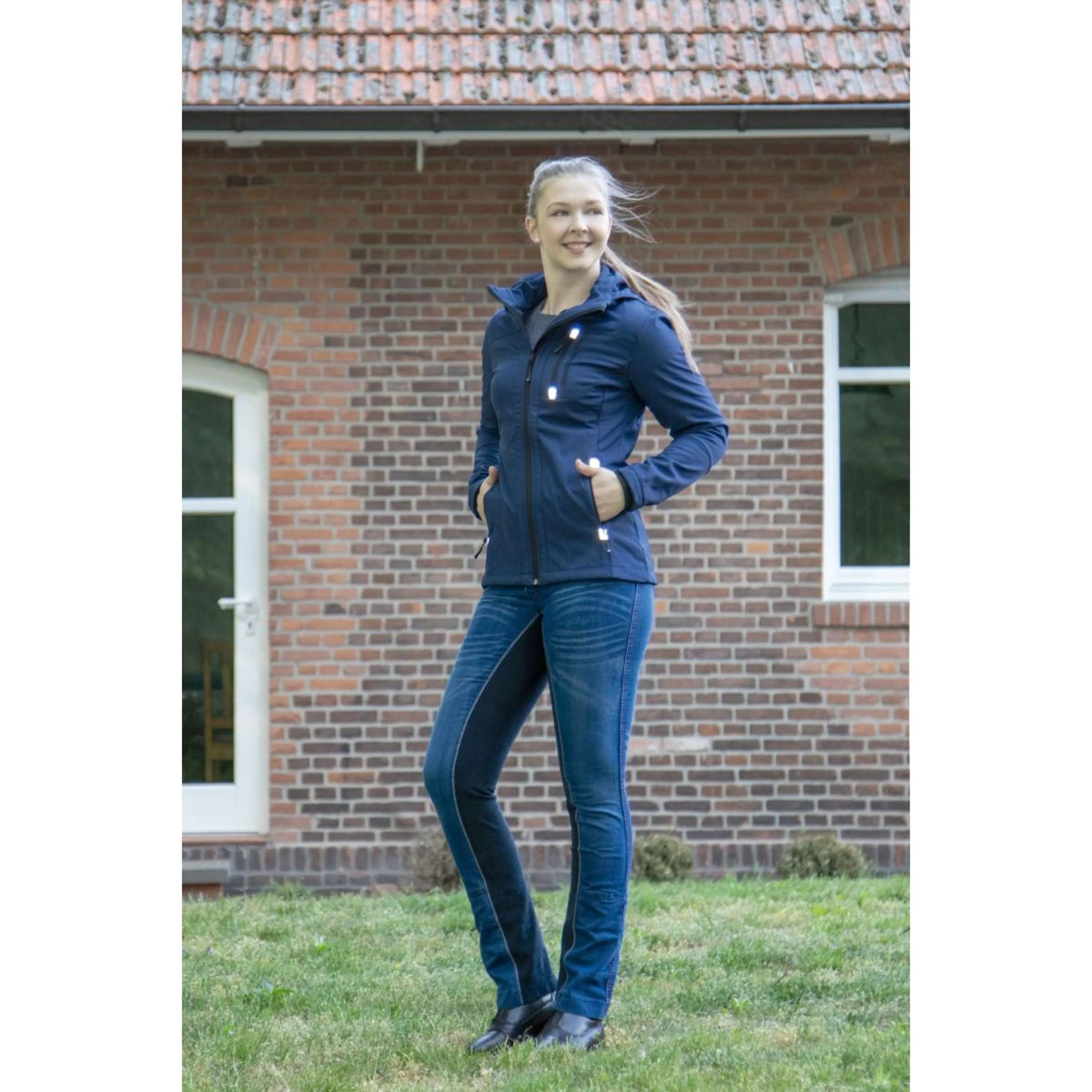 HKM Jodhpur Reithose Summer Denim Blau - Image 10