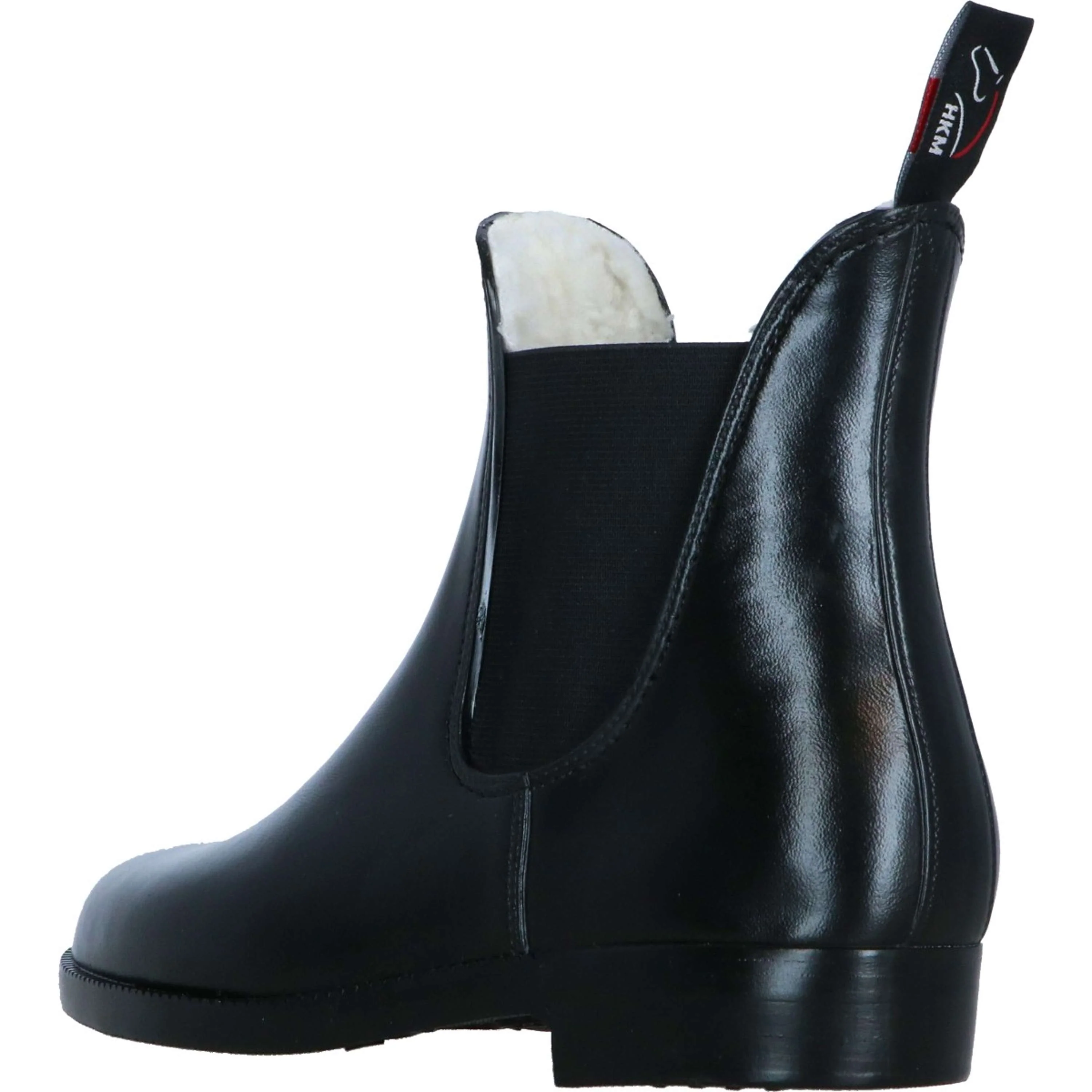 HKM Jodhpurgummistiefel soft/weit mit Teddyfutter Schwarz - Image 3