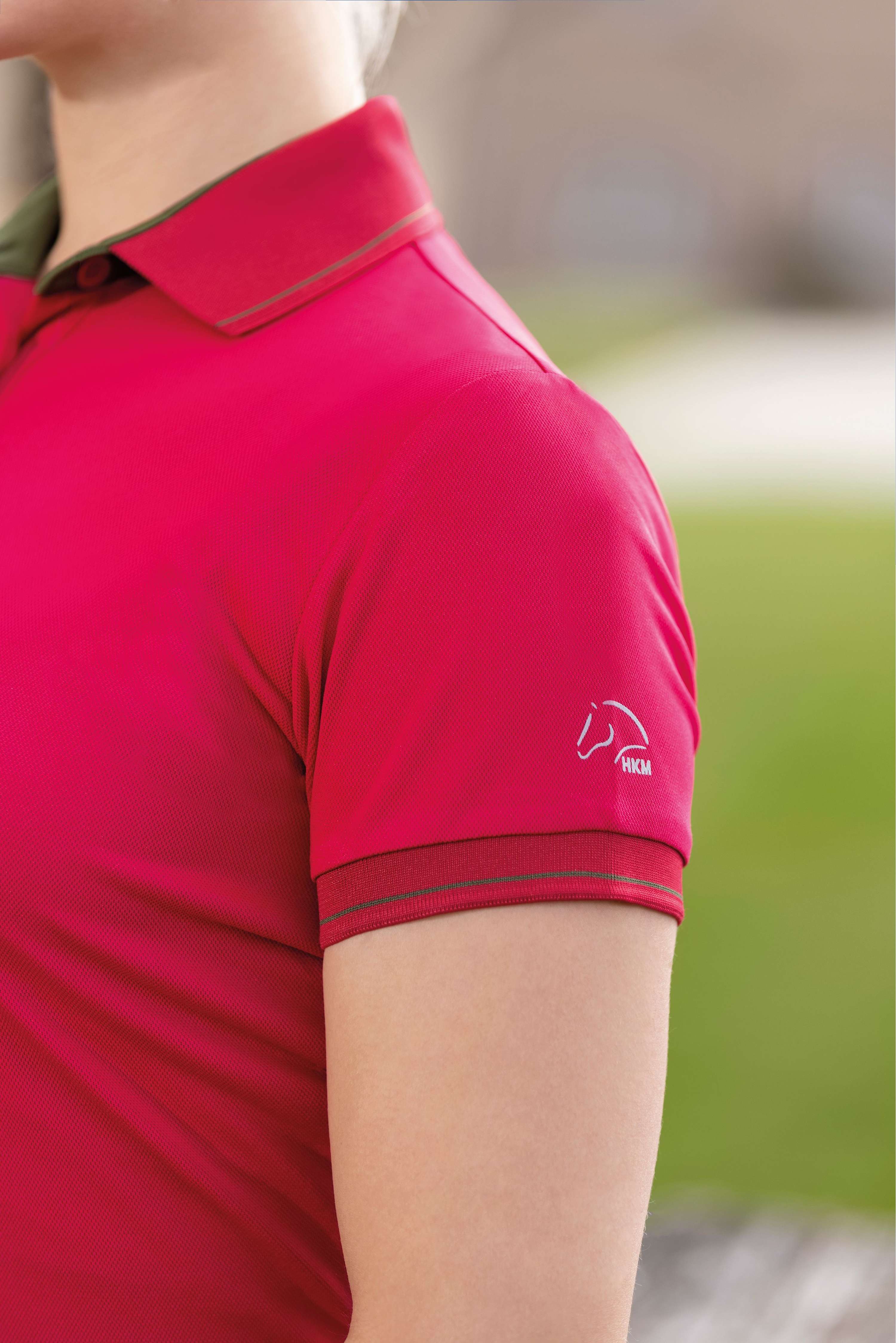 HKM Poloshirt Classico Cranberry - Image 2