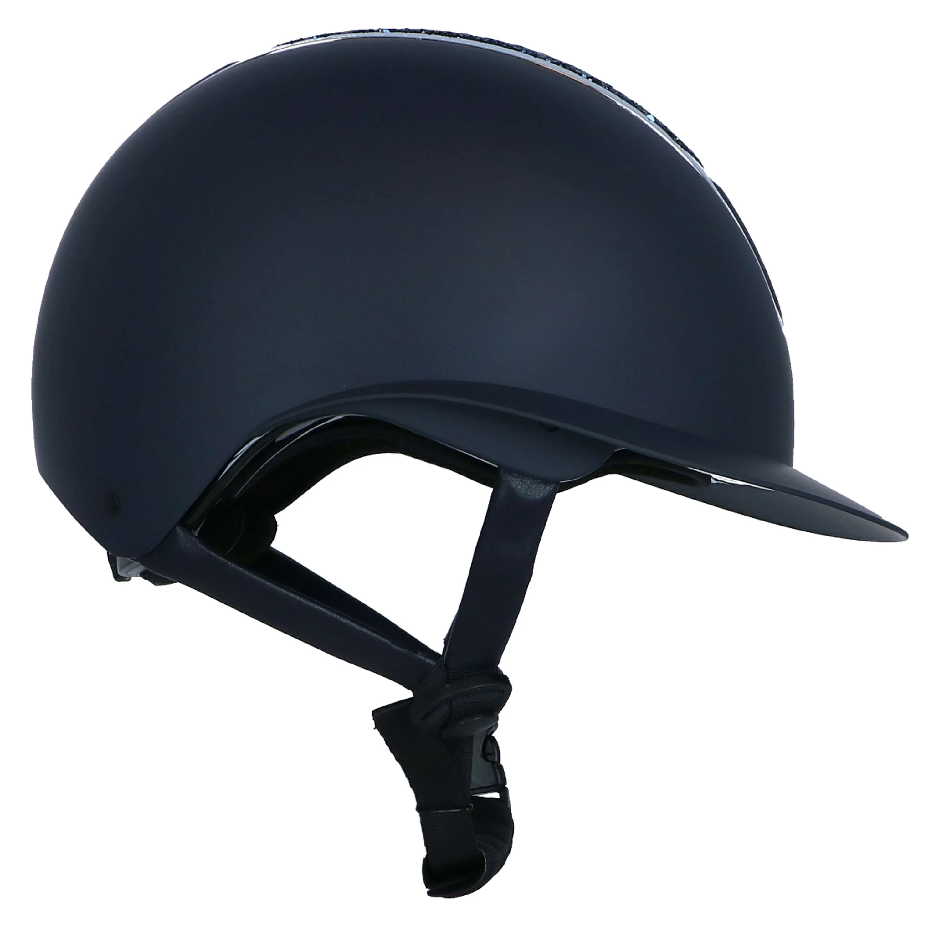 HKM Reithelm Glamour Shield Dunkelblau/Silber - Image 4