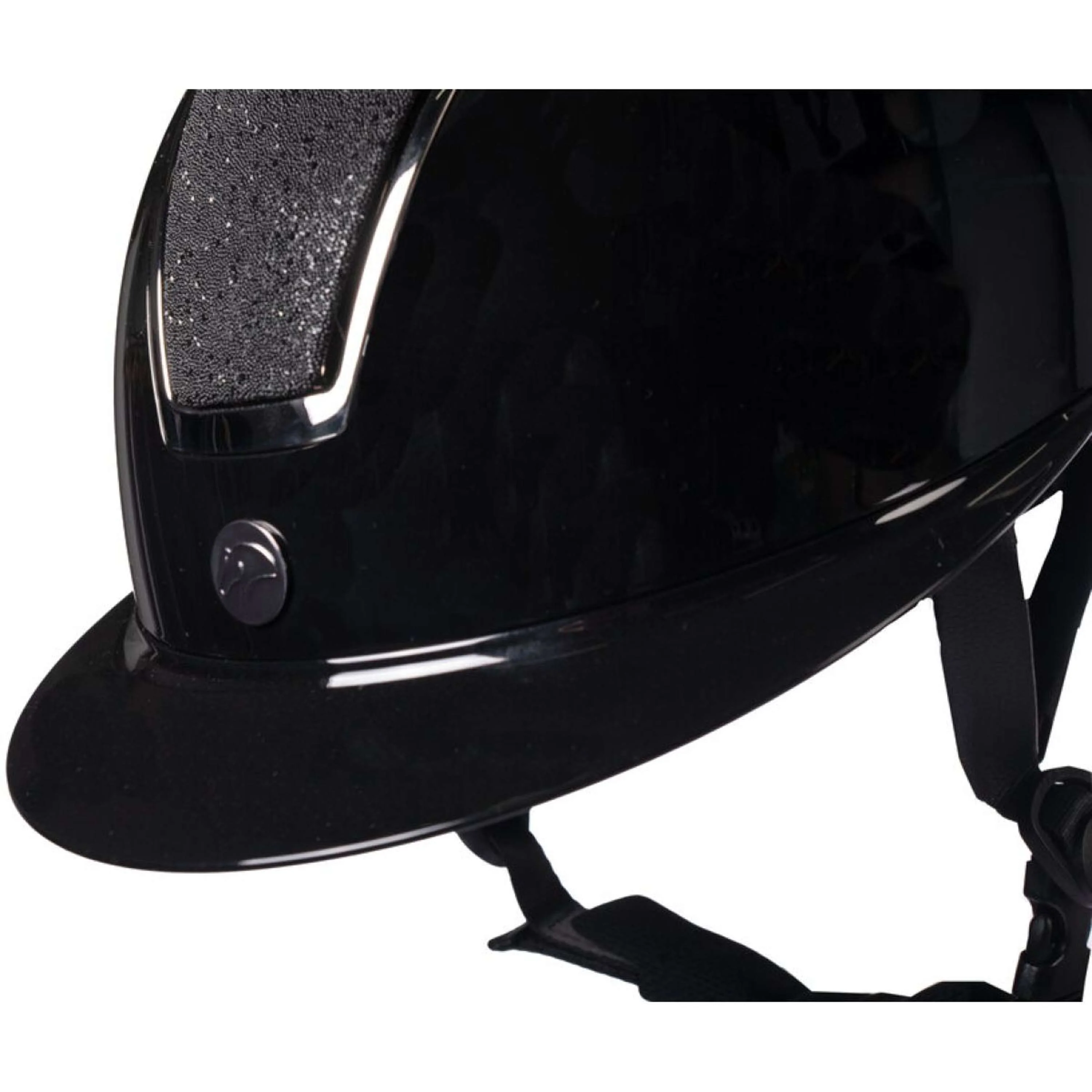 HKM Reithelm Lady Shield Brillant Schwarz/Silber - Image 2