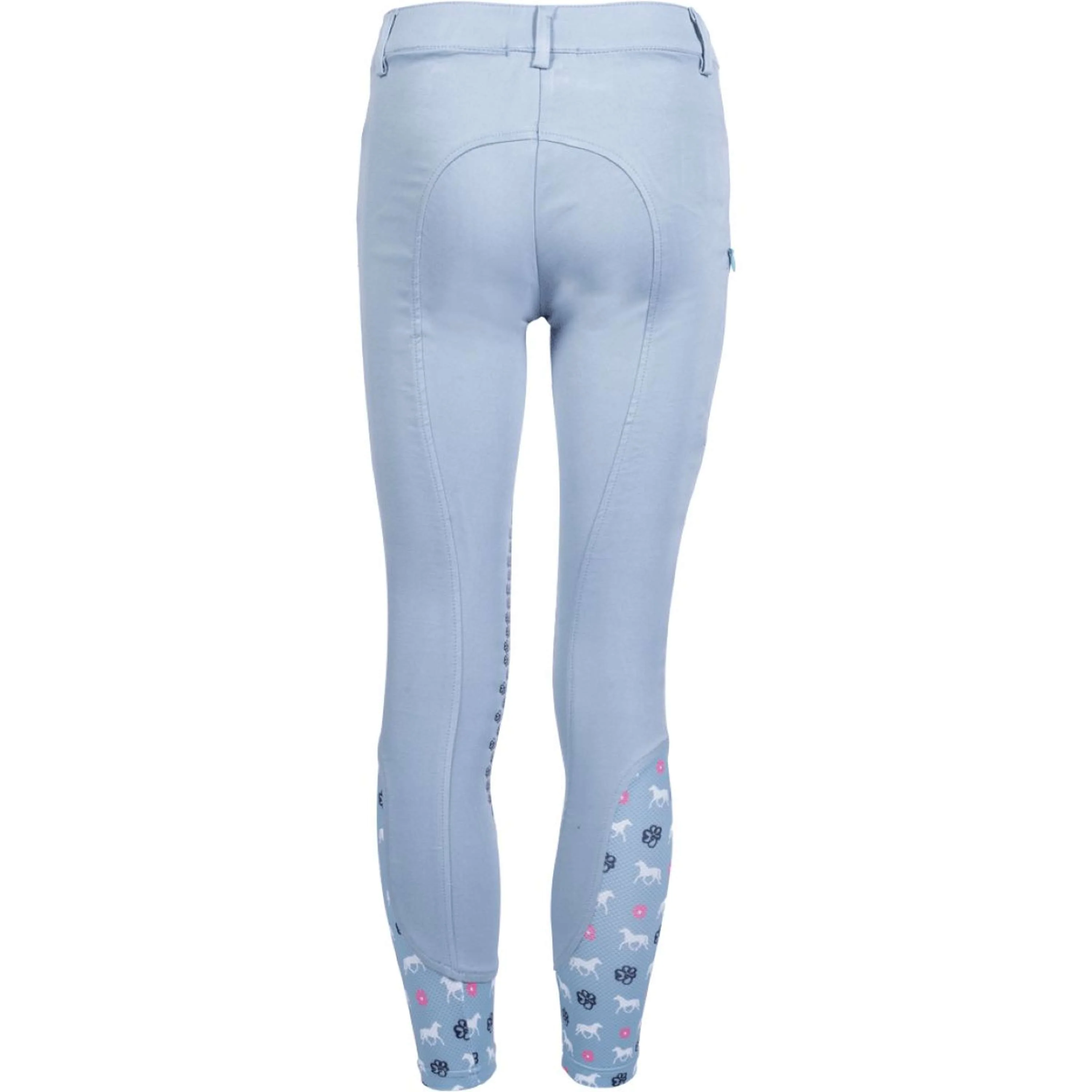 HKM Reithose Bria Half Grip Rauchblau - Image 3