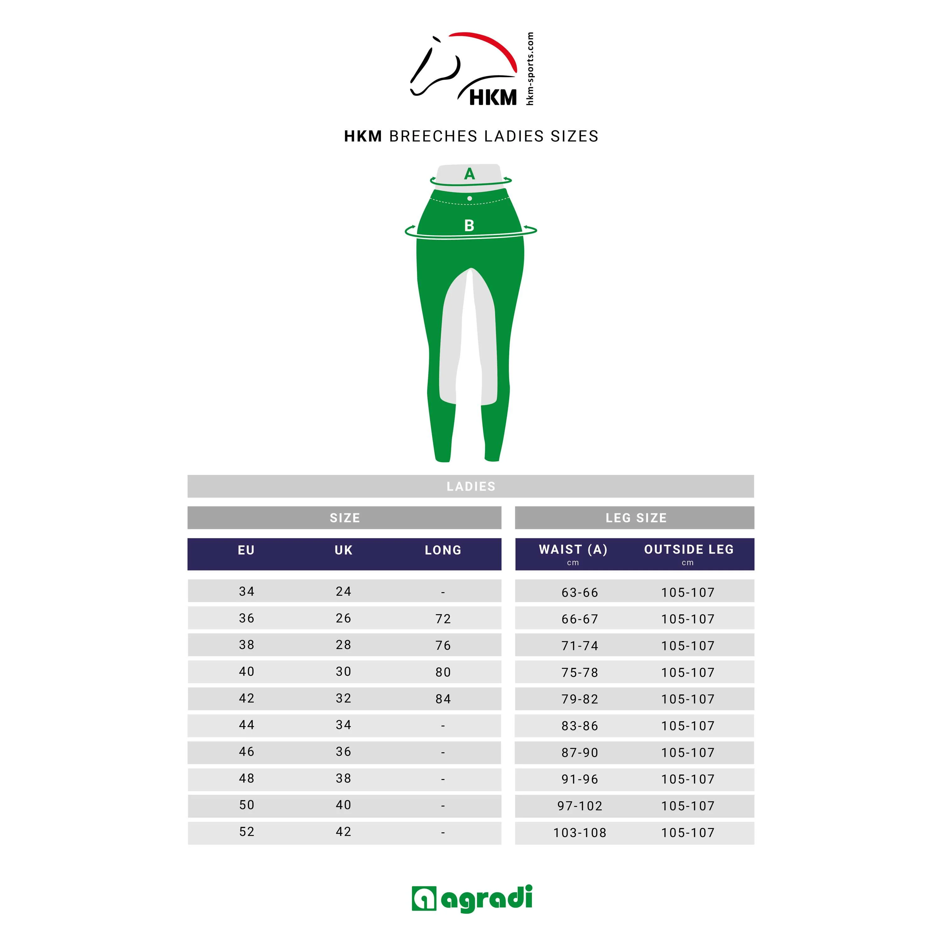 HKM Reitleggings Cosy II Full Grip Schwarz - Image 2