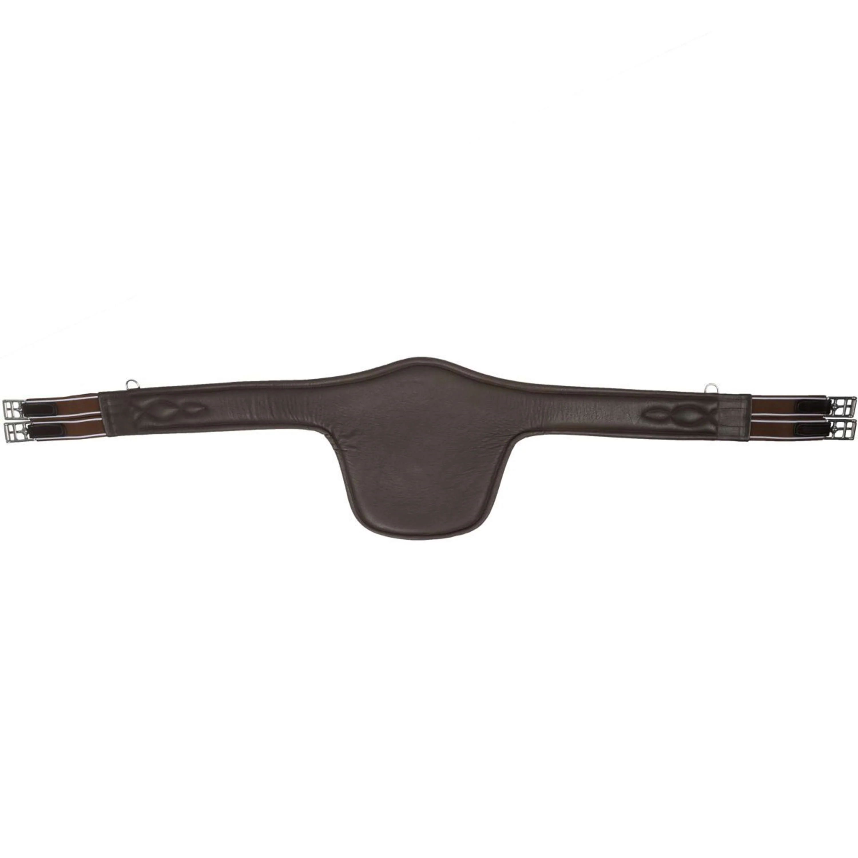 HKM Sattelgurt mit Brustschutz Soft Braun - Image 2