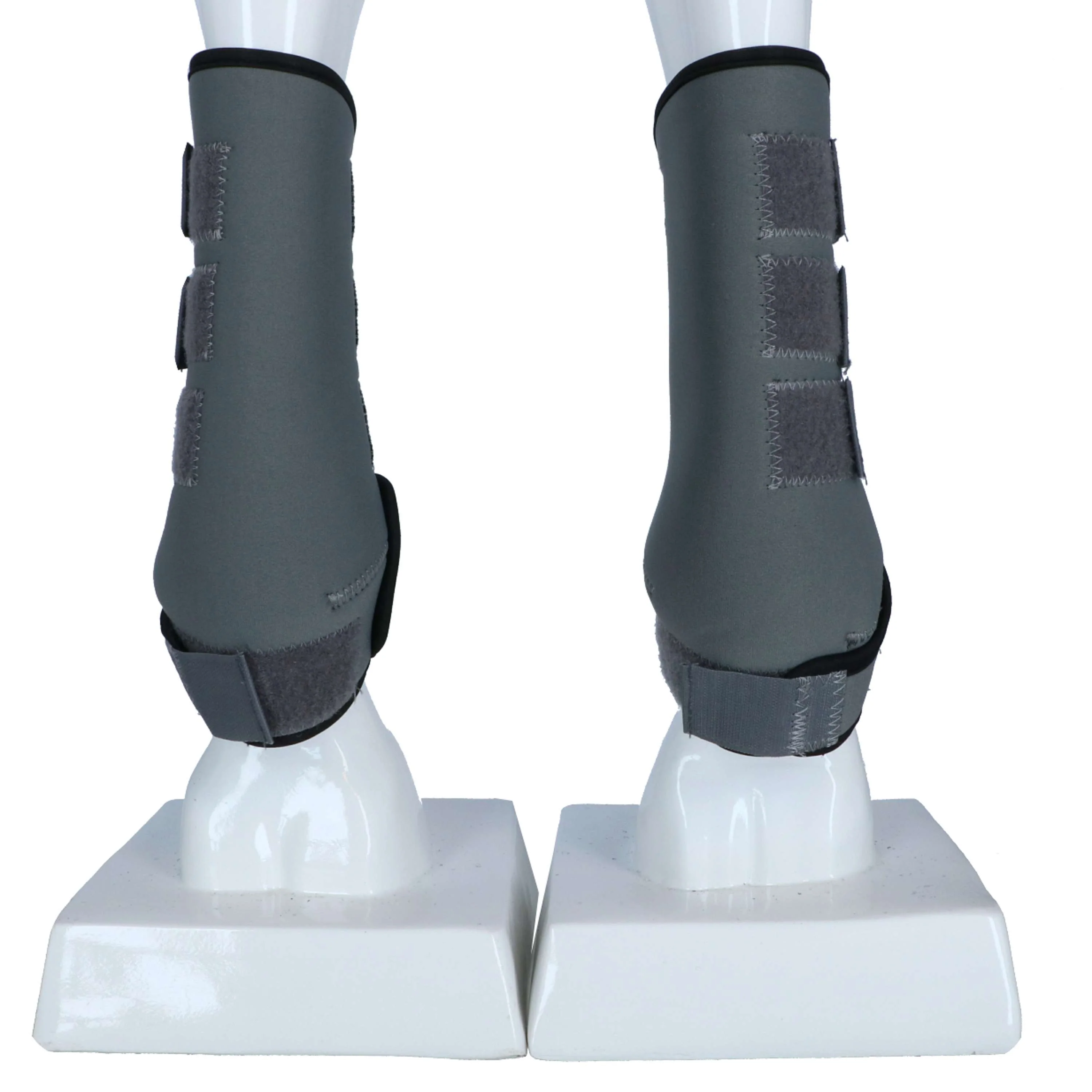 HKM Beinschutz Colour Neopren Grau/Schwarz - Image 3