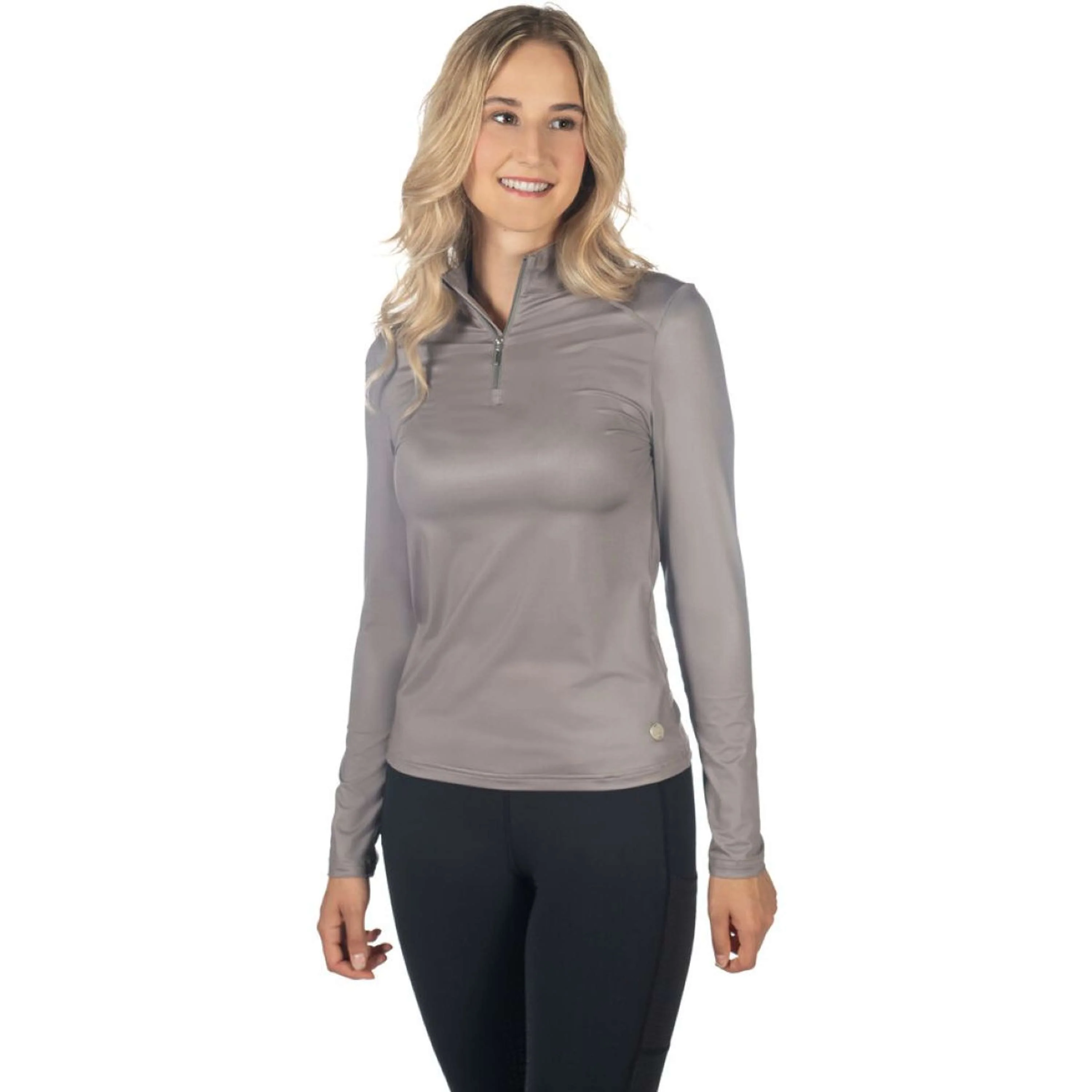 HKM Turniershirt Summer Milano II Taupe - Image 2