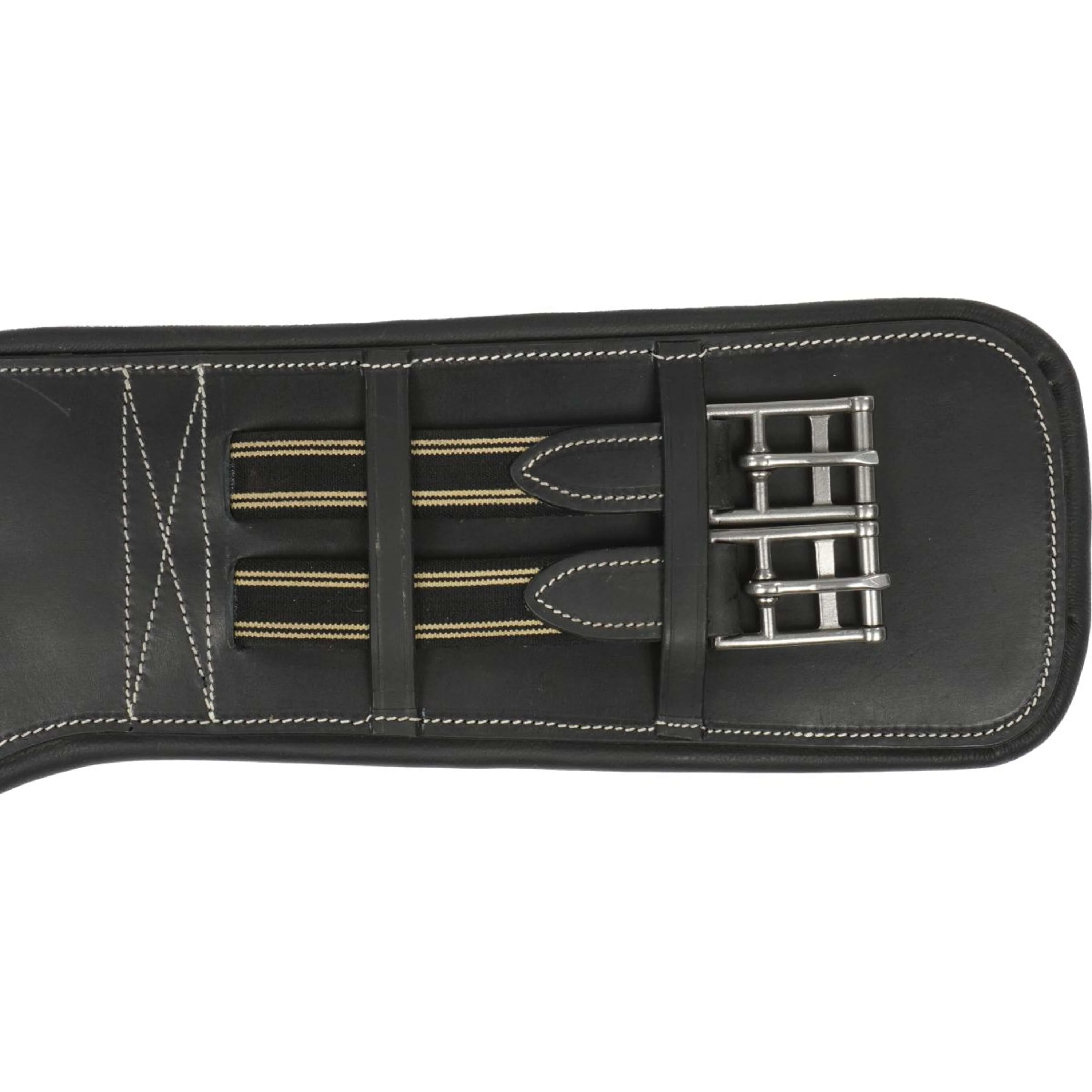 HORKA Dressurgurt Leder Schwarz/Silber - Image 5