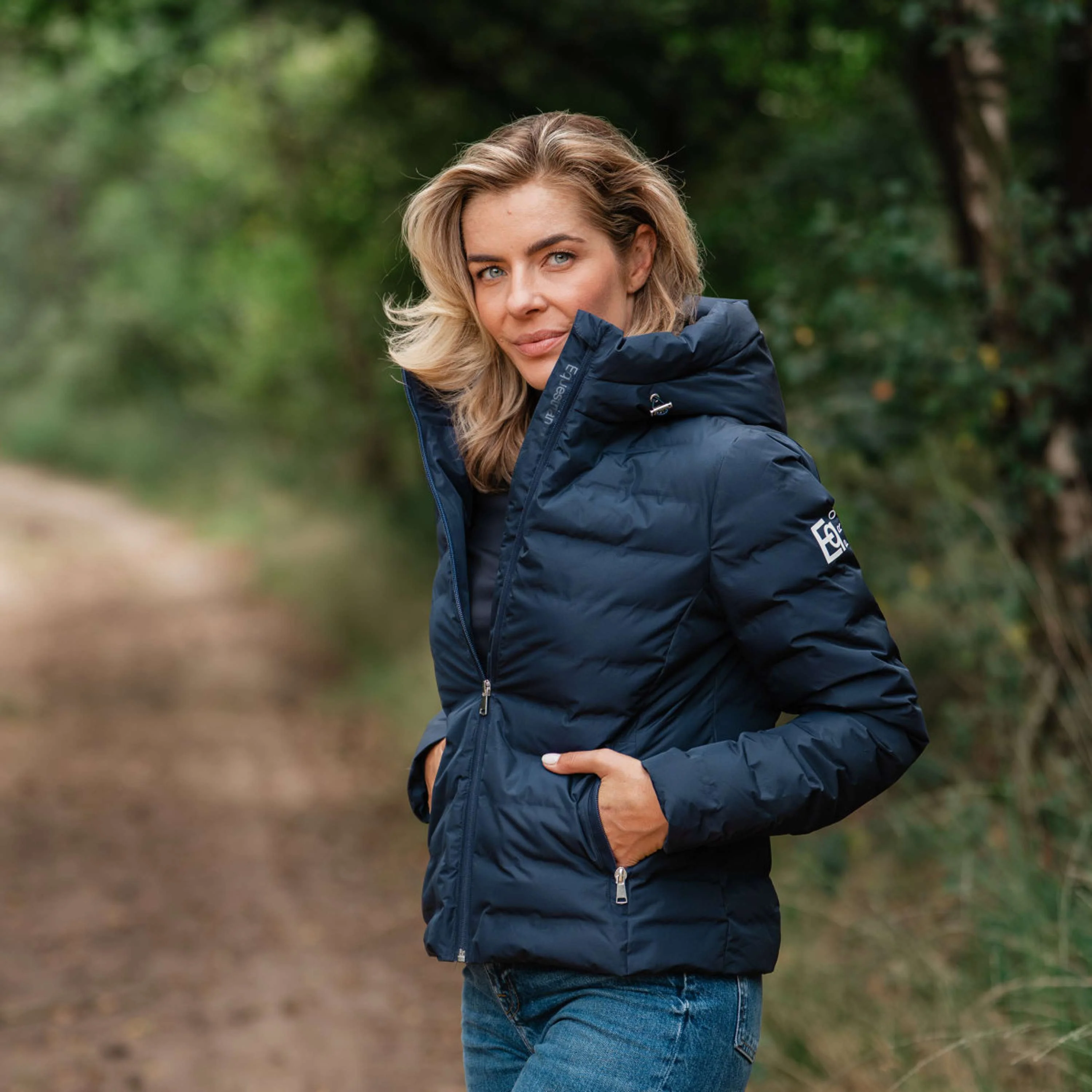 EQPRO Jacke Violet Gesteppt Navy Blue - Image 2
