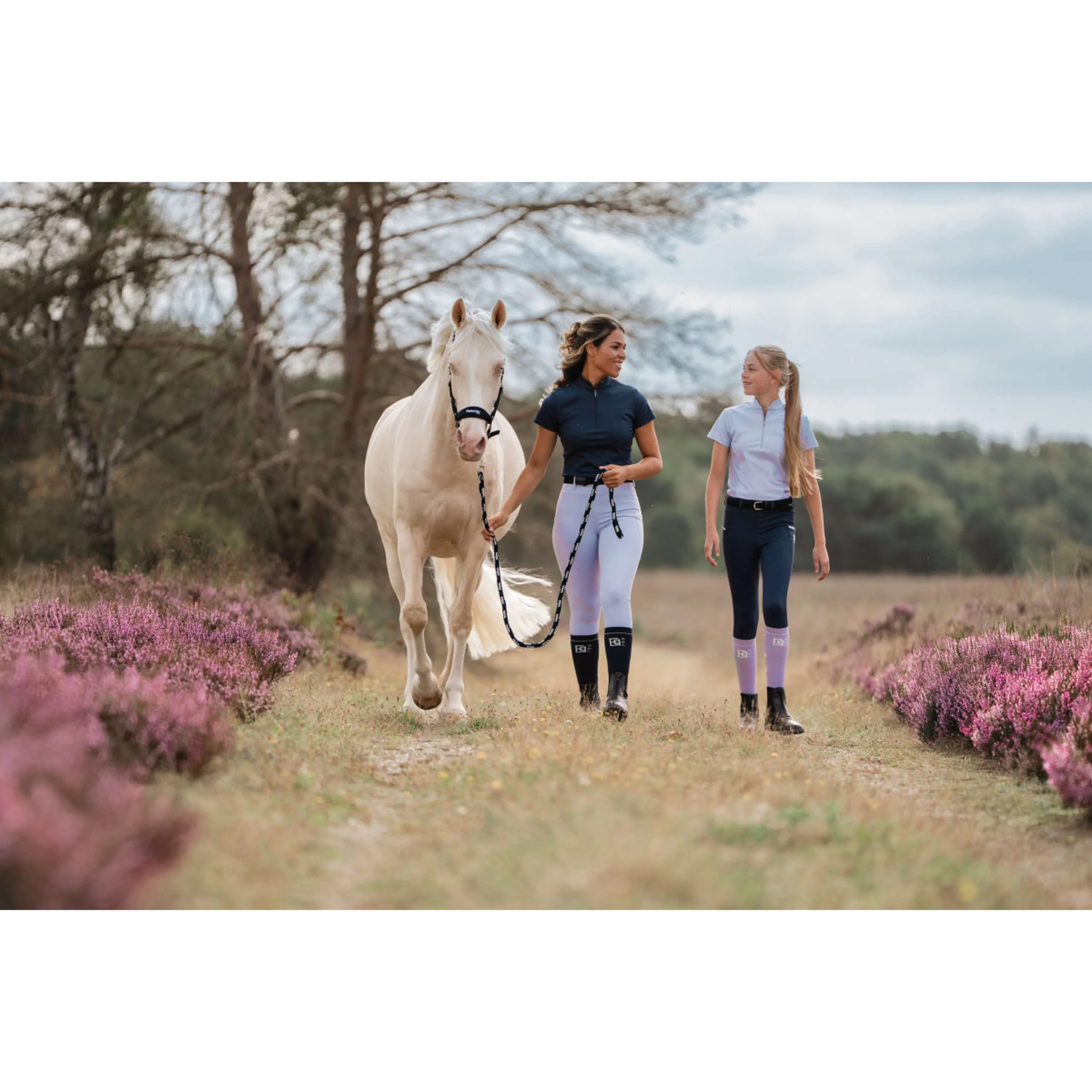 EQPRO Reitleggings Sofia Full Grip Lilac Coral - Image 7