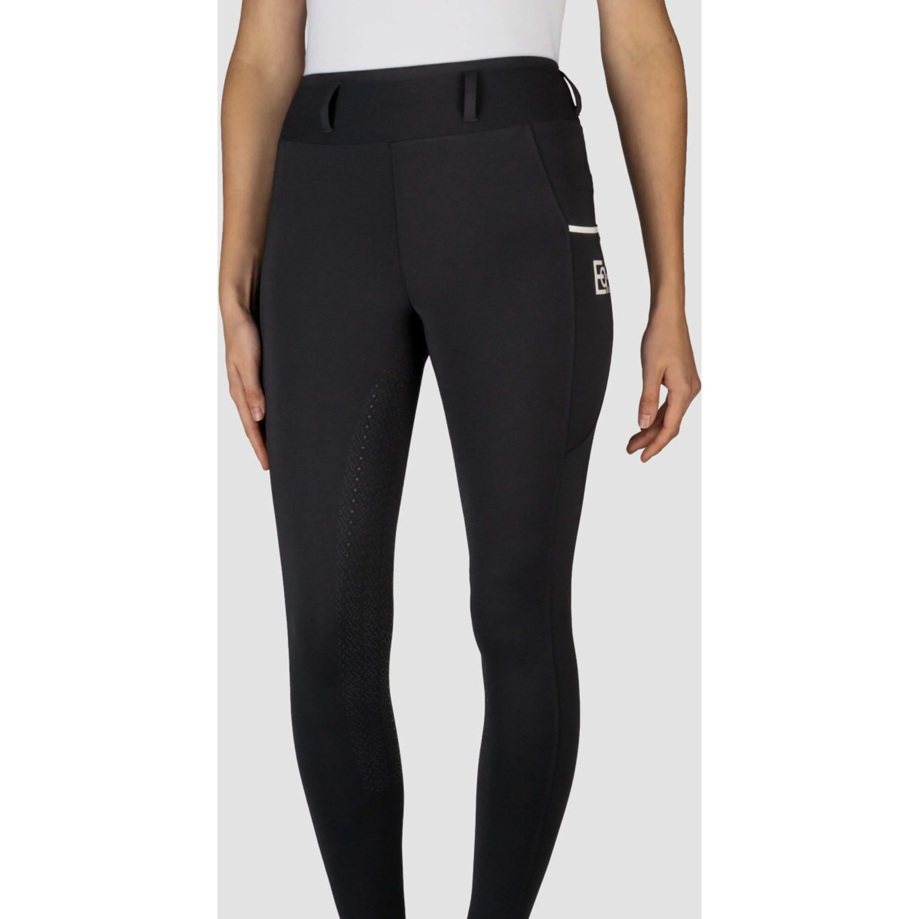 EQPRO Reitleggings Sofia Full Grip Schwarz - Image 3