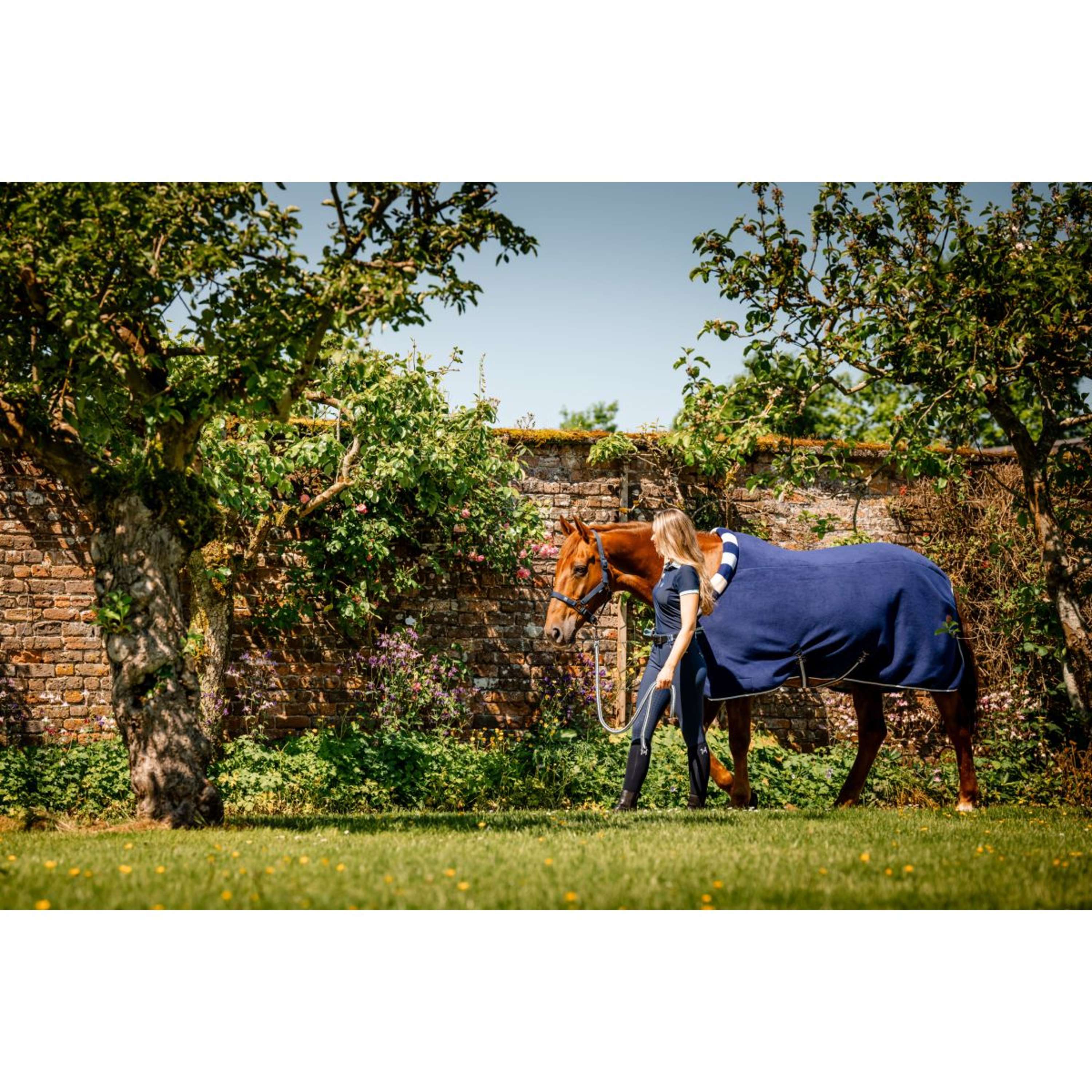 Horseware Cosy Fleece Cooler Newmarket Witney Navy - Image 3