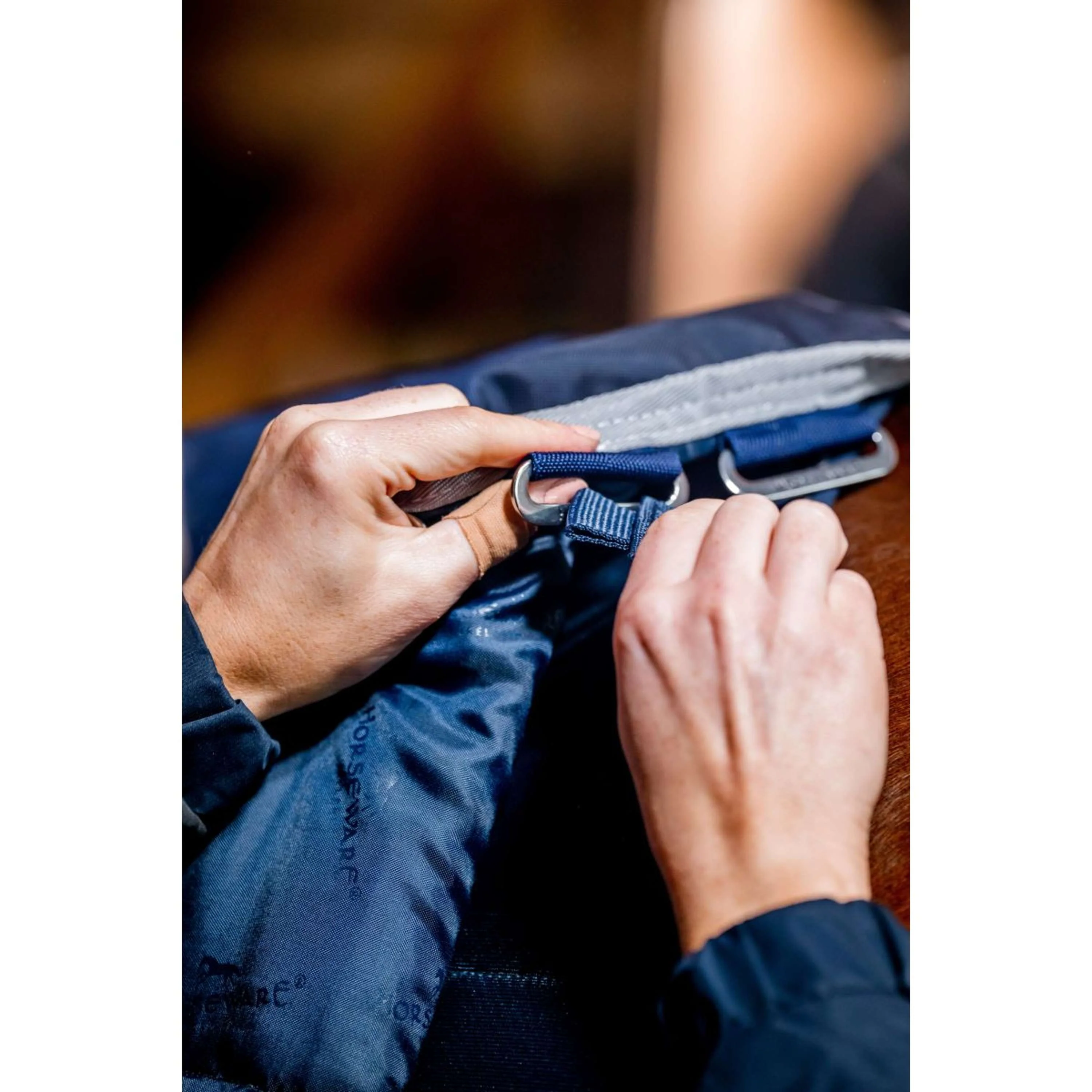 Horseware Dry Liner Navy/Silber - Image 9