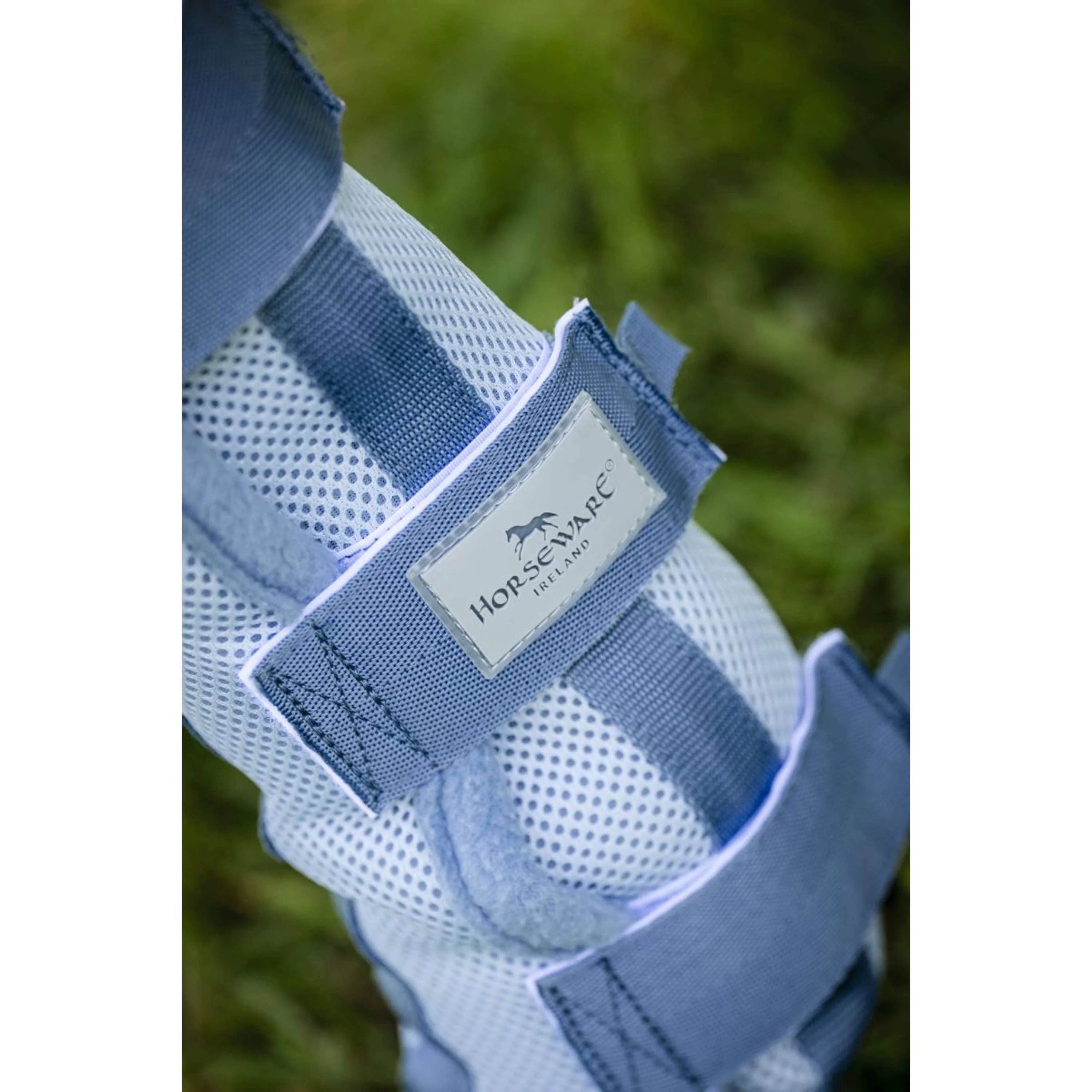 Horseware Fly Boots Set of 2 Heather Blue/Blue/Silver - Image 6