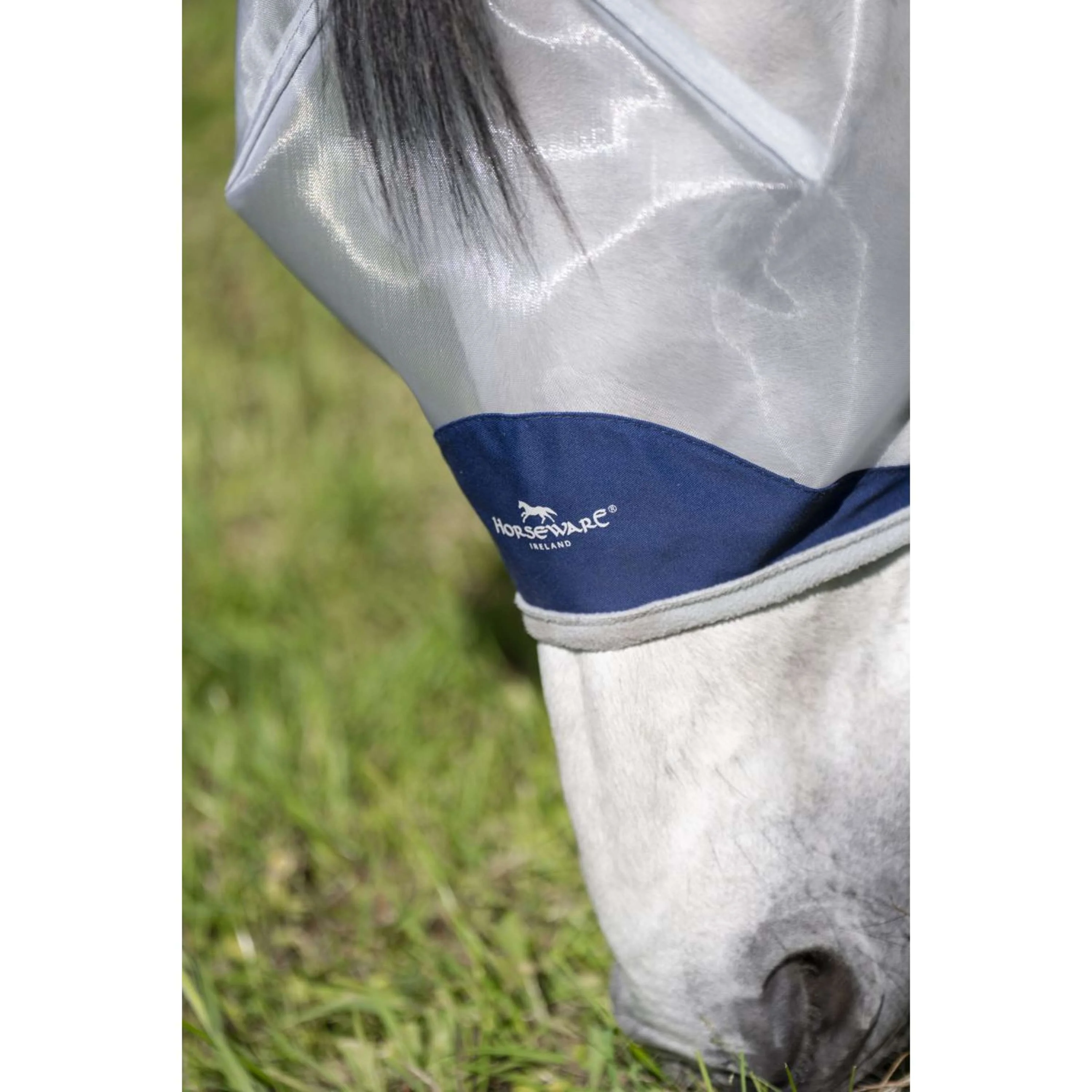 Horseware Fly Mask Shield Navy/Silber - Image 7