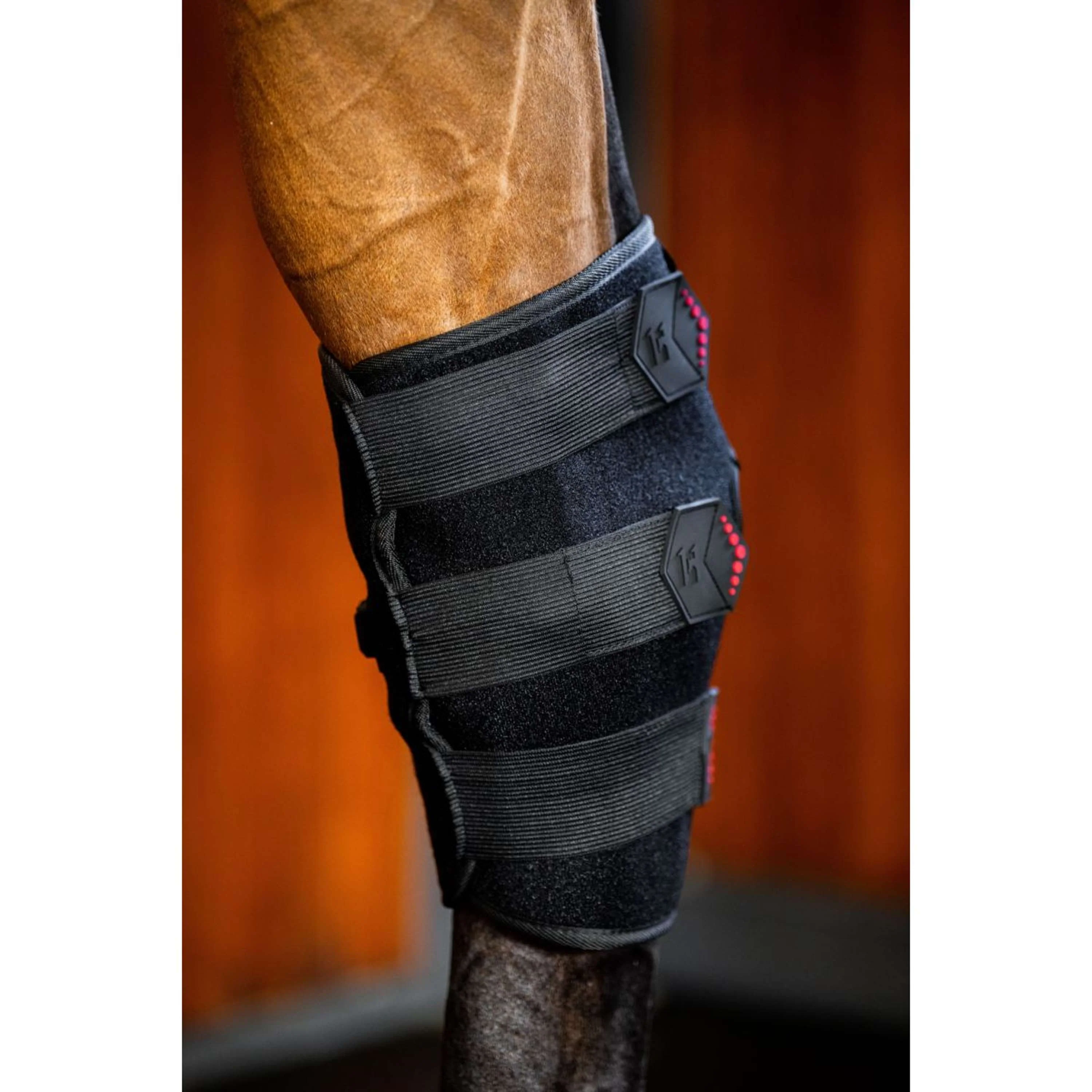 Horseware Hock Boots LED Red Light Therapy Pair Schwarz/Schwarz - Image 8