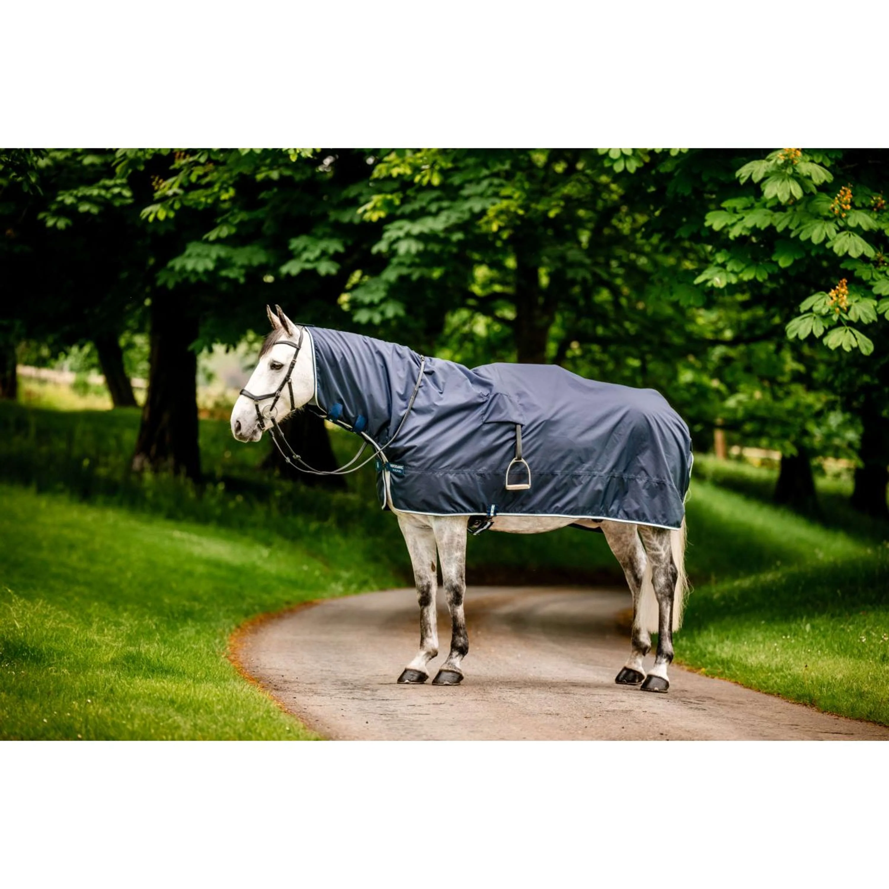 Horseware Regenausreitdecke Newmarket Witney Navy