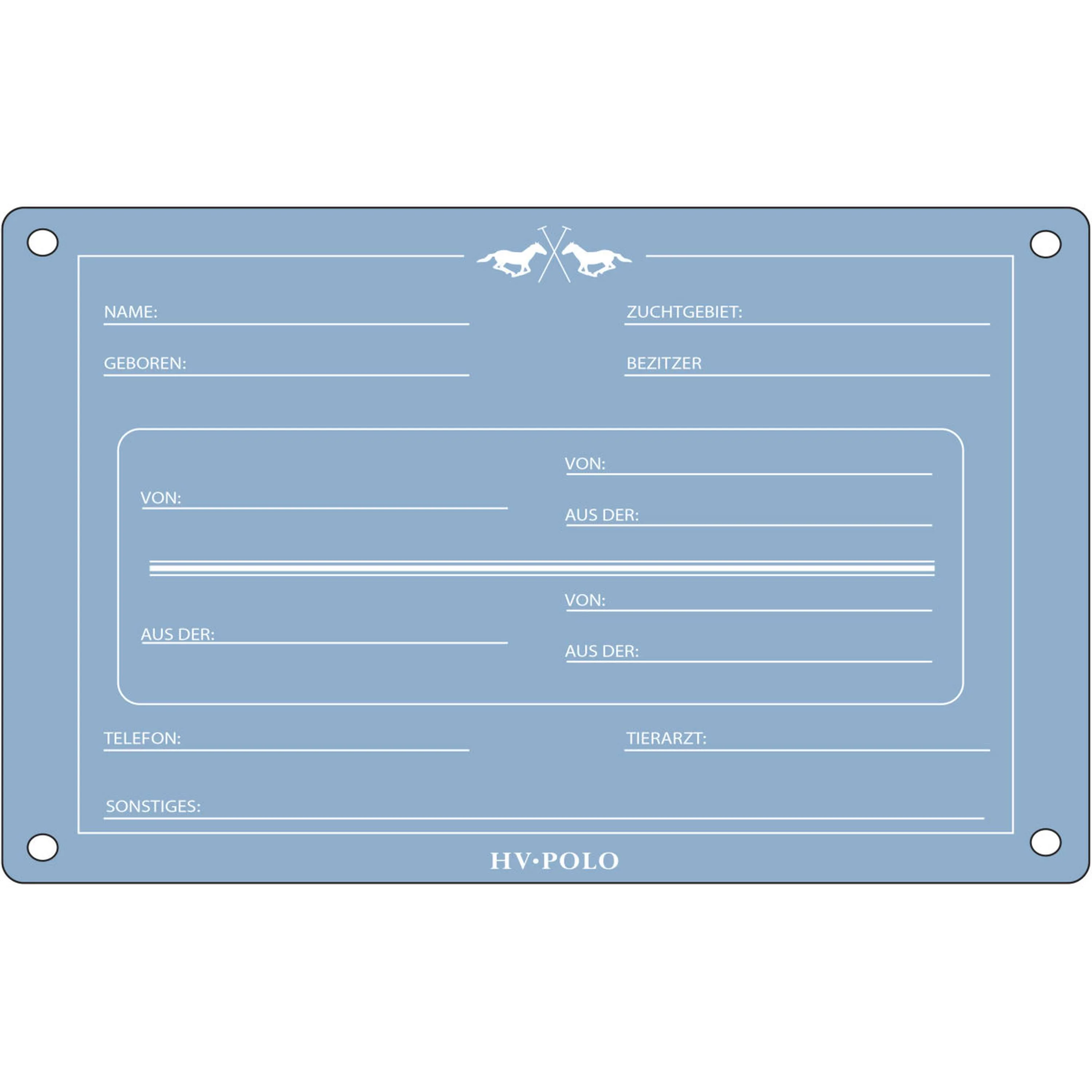 HV Polo Boxenschild HVPPolo Deutsch Powder Blue
