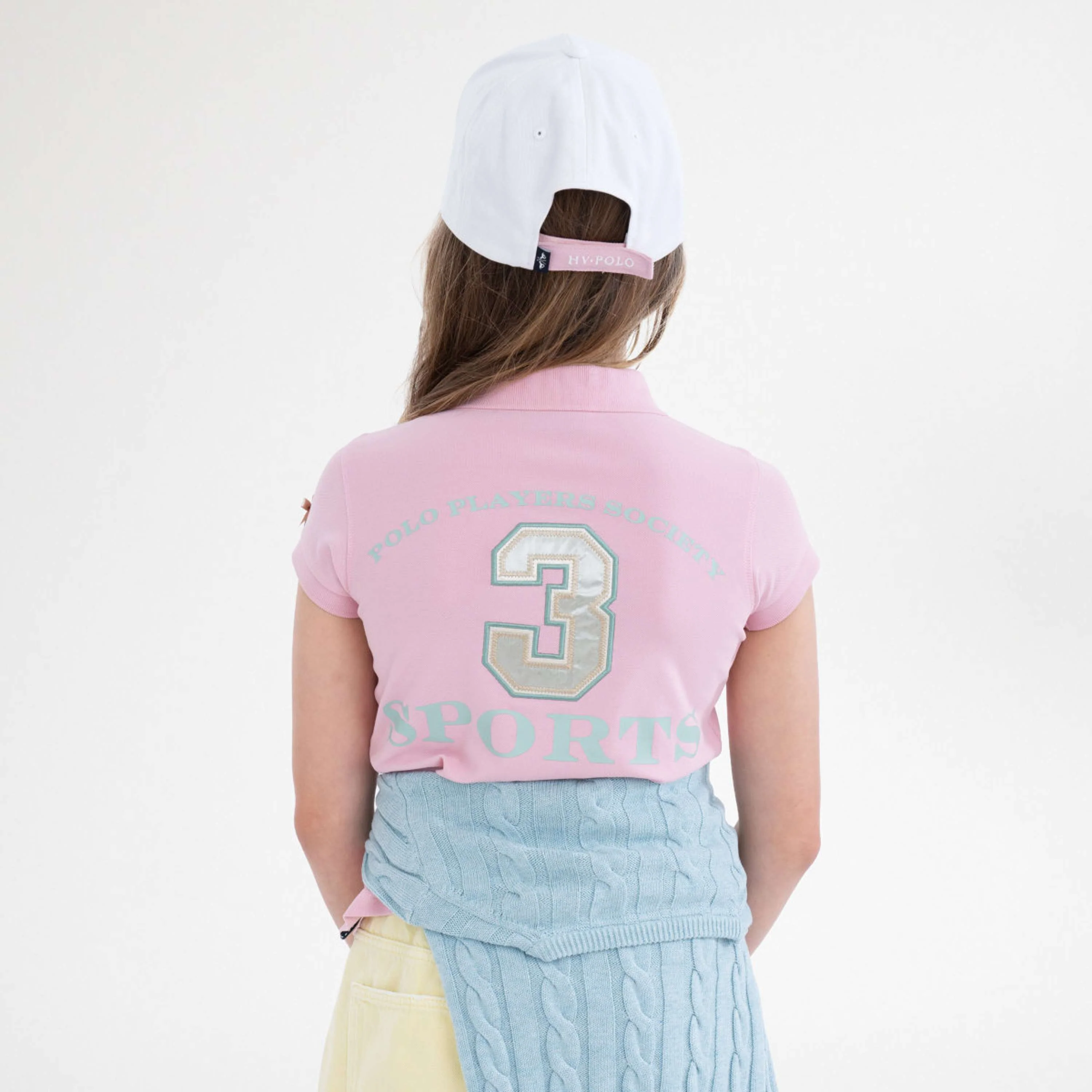 HV Polo Polo Shirt Favouritas EQ Kids Pretty Pink - Image 4