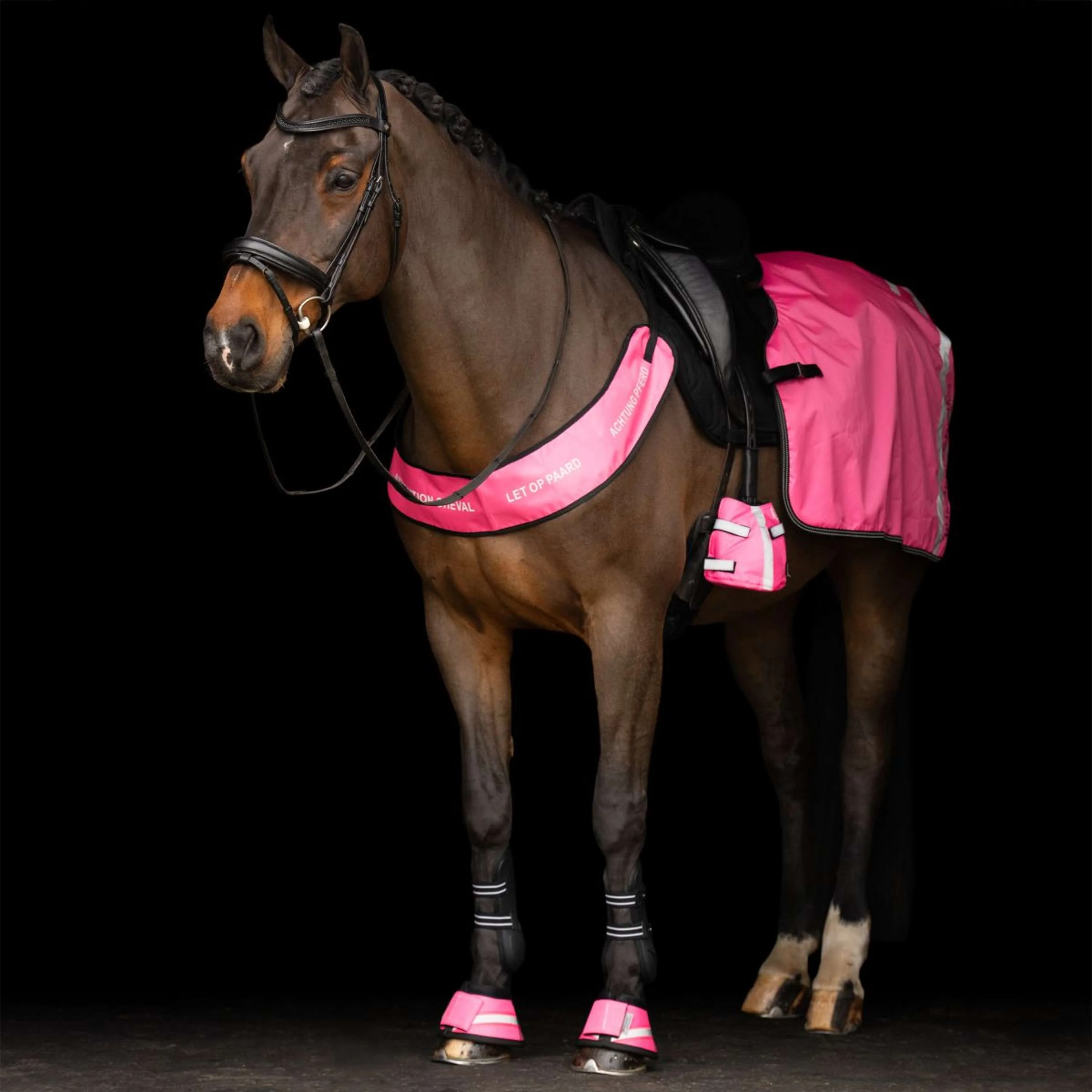 Imperial Riding Ausreitdecke IRHReflective Neon Pink - Image 2
