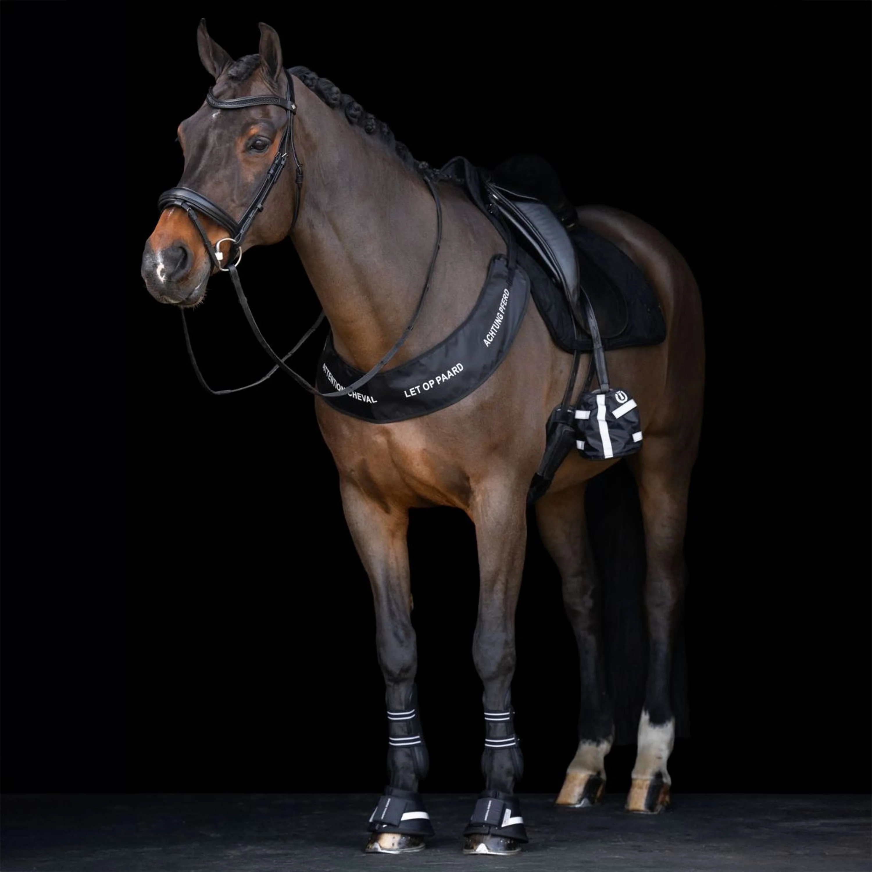 Imperial Riding Hufglocken IRHReflective Schwarz - Image 3