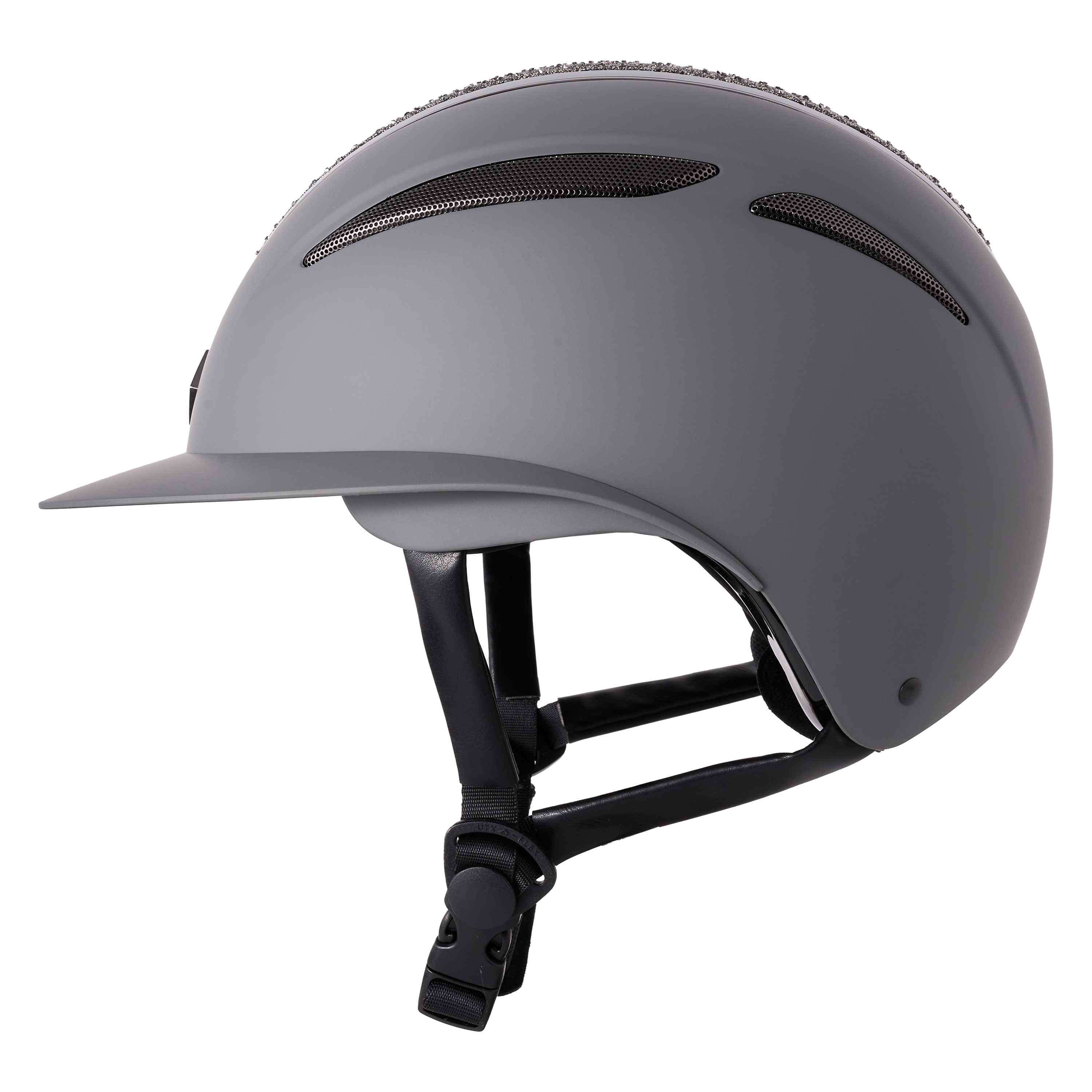 Imperial Riding Reithelm IRHOlania Deluxe Big Visor Grau - Image 2