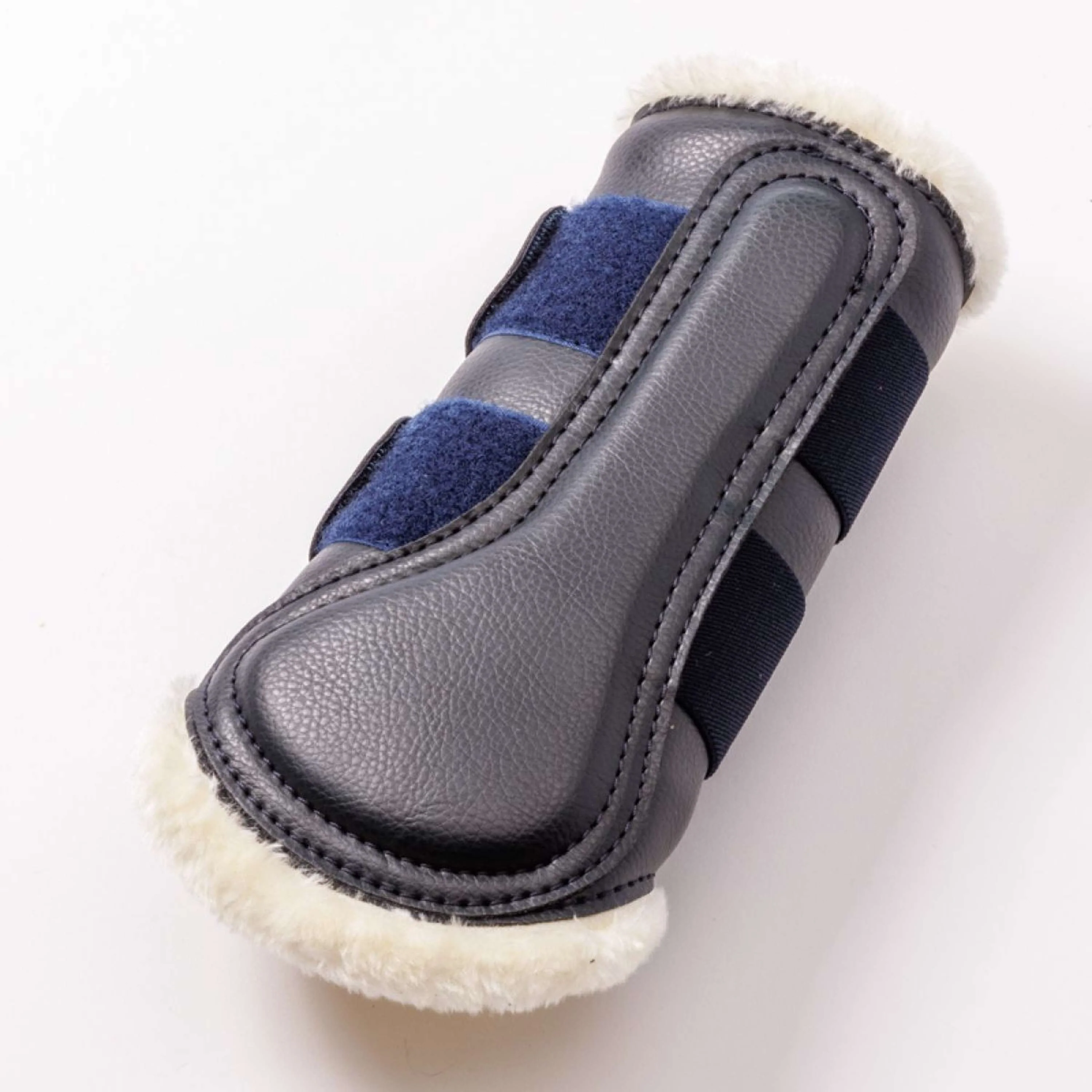 Kavalkade Dressage Boots Anatomic Faux Fur Navy/Beige - Image 2
