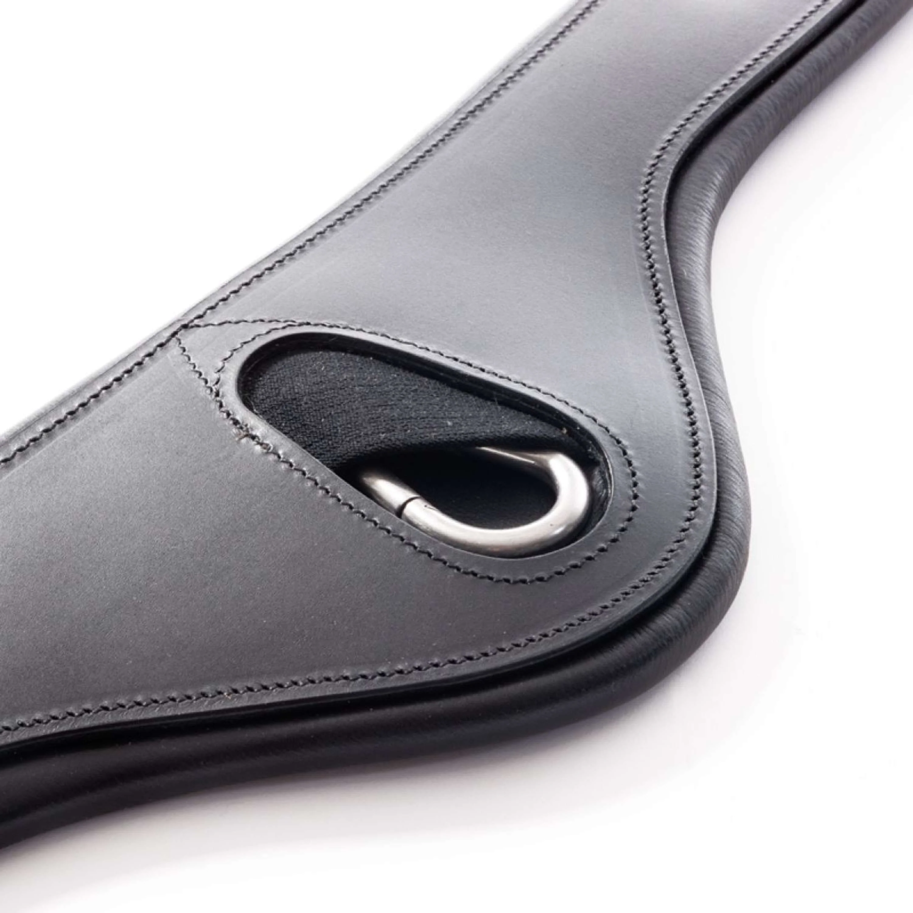Kavalkade Dressurgurt Atlas Oiled Leather mit Gummizug Schwarz - Image 4