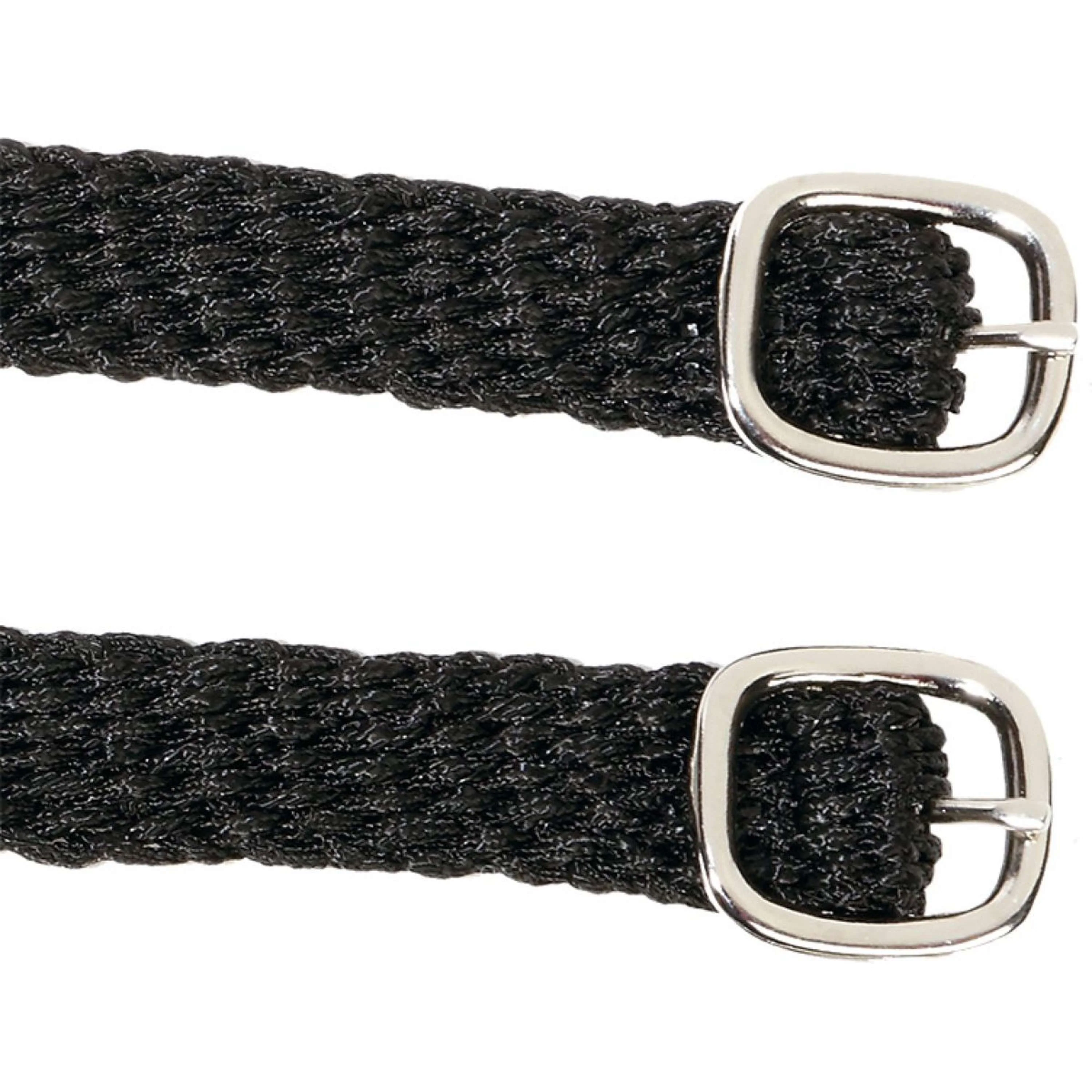 Kavalkade Sporenriemen Geflochten Nylon Schwarz - Image 2