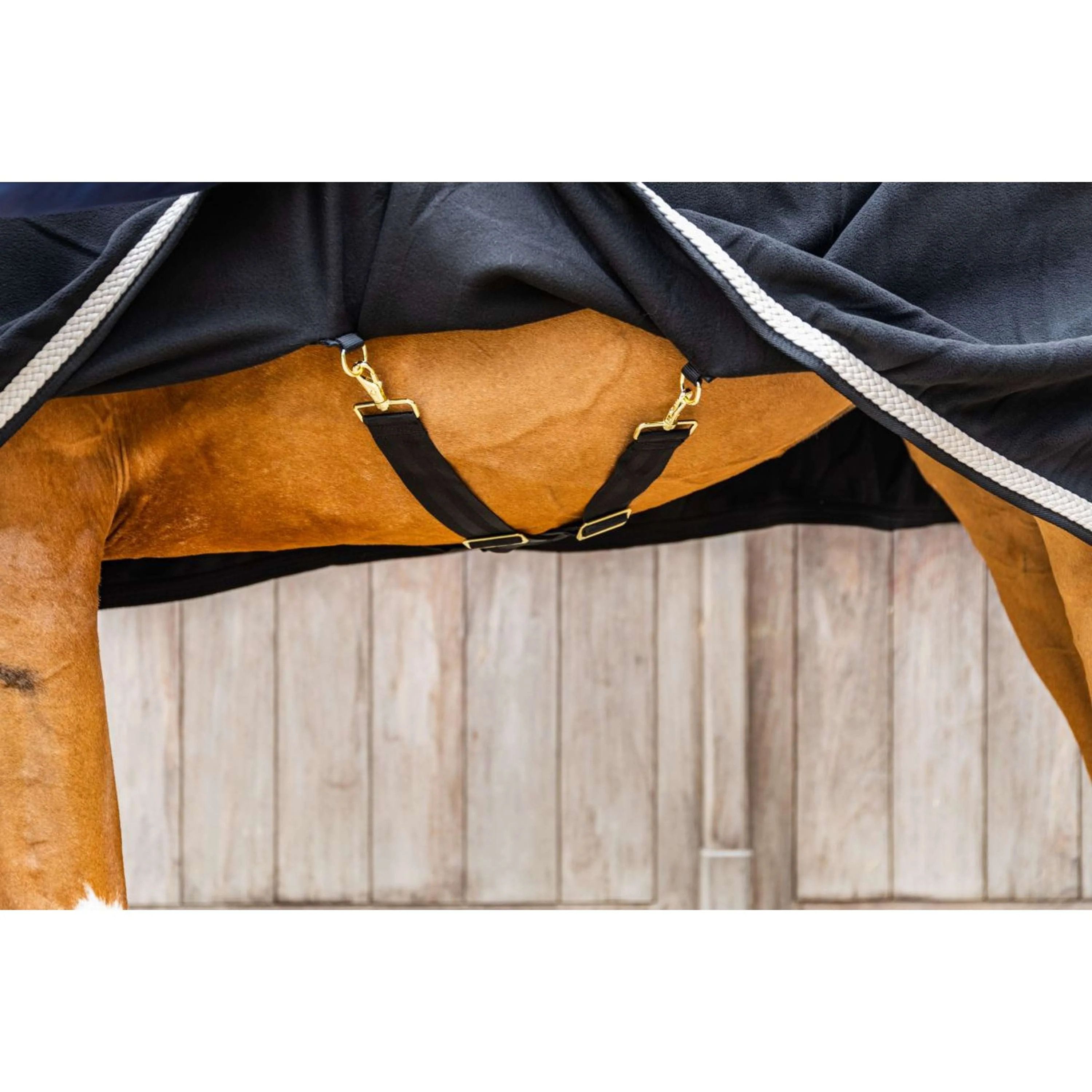 Kentucky Fleecedecke Plaited Schwarz - Image 7