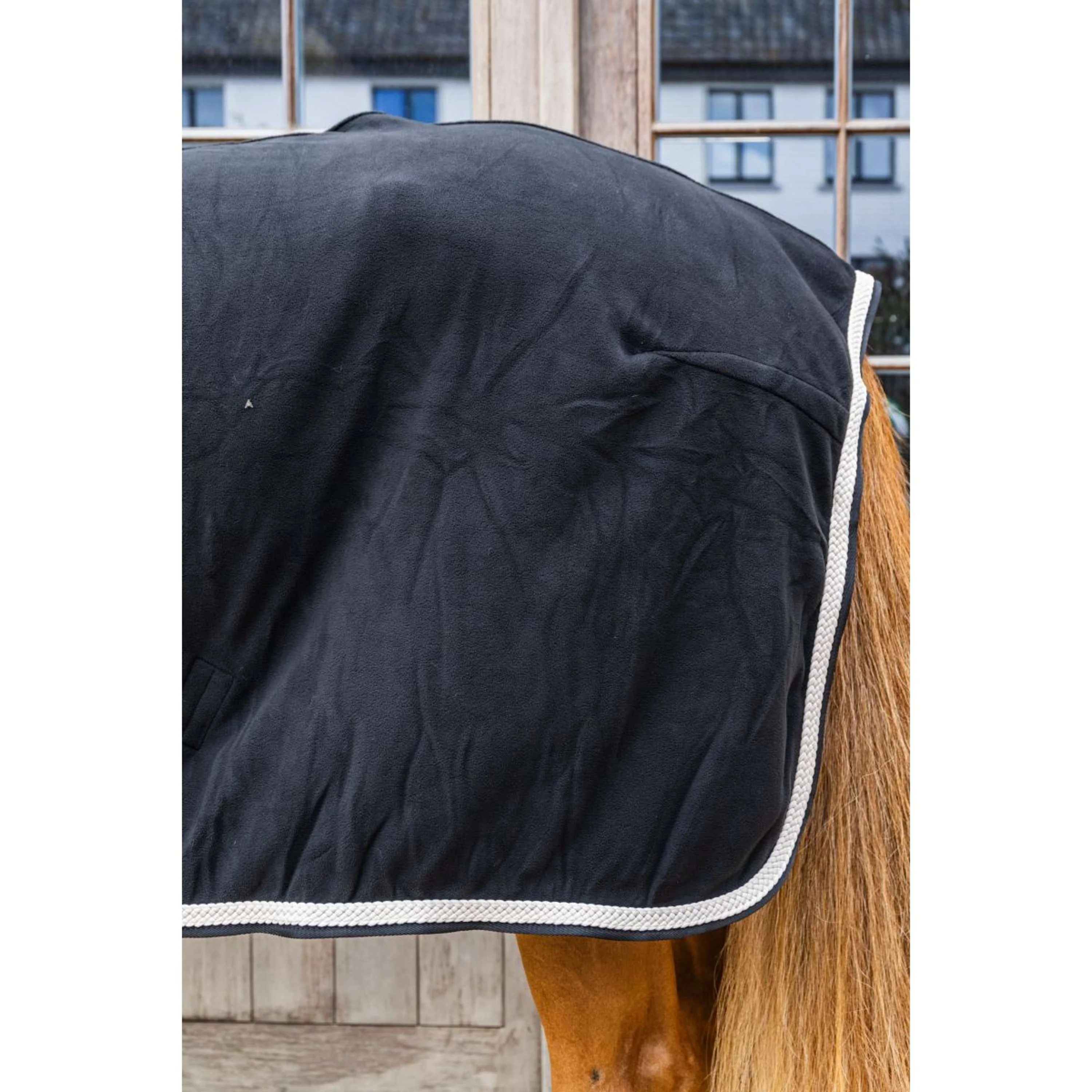 Kentucky Fleecedecke Plaited Schwarz - Image 8