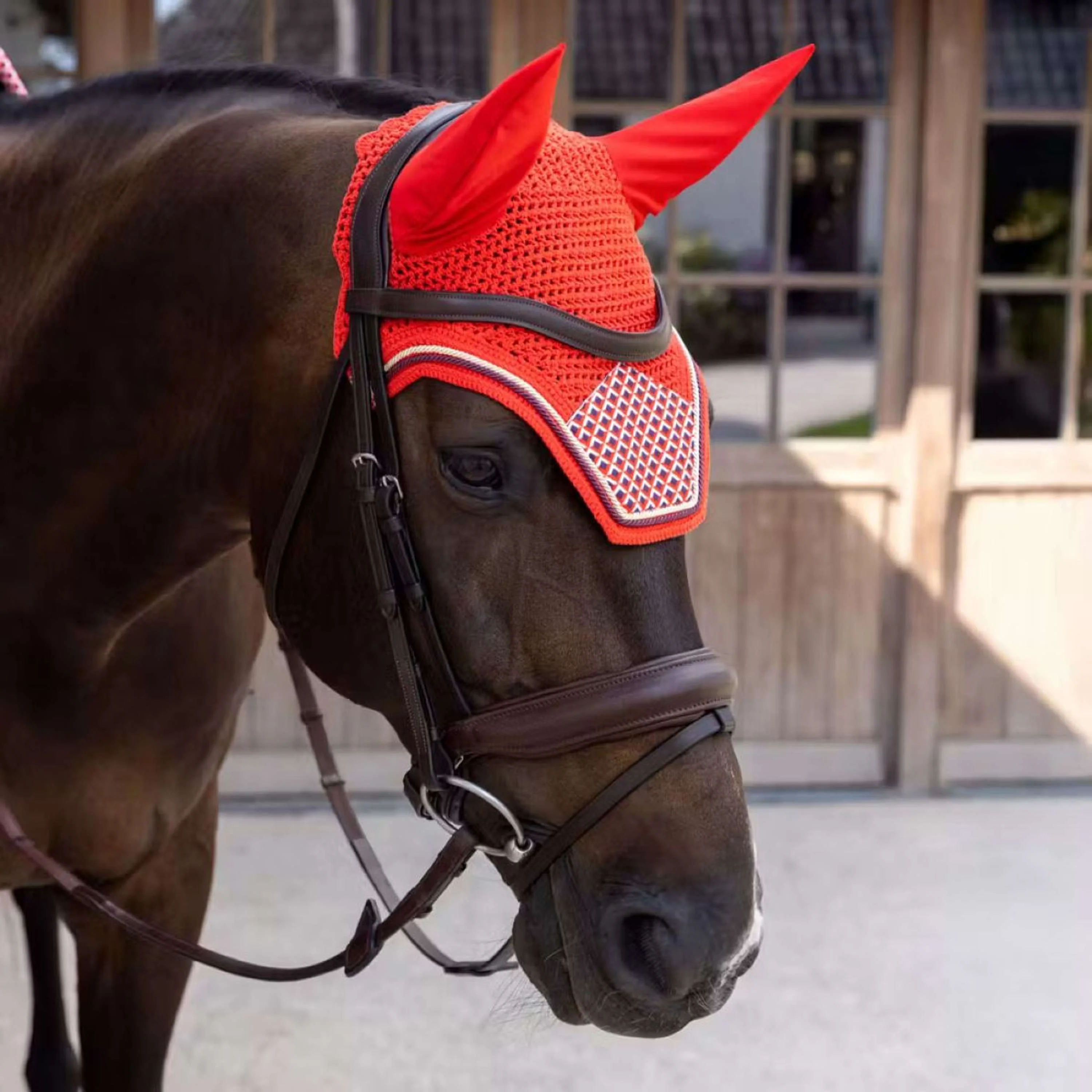 Kentucky Fliegenhaube Wellington Velvet Check Violett - Image 2