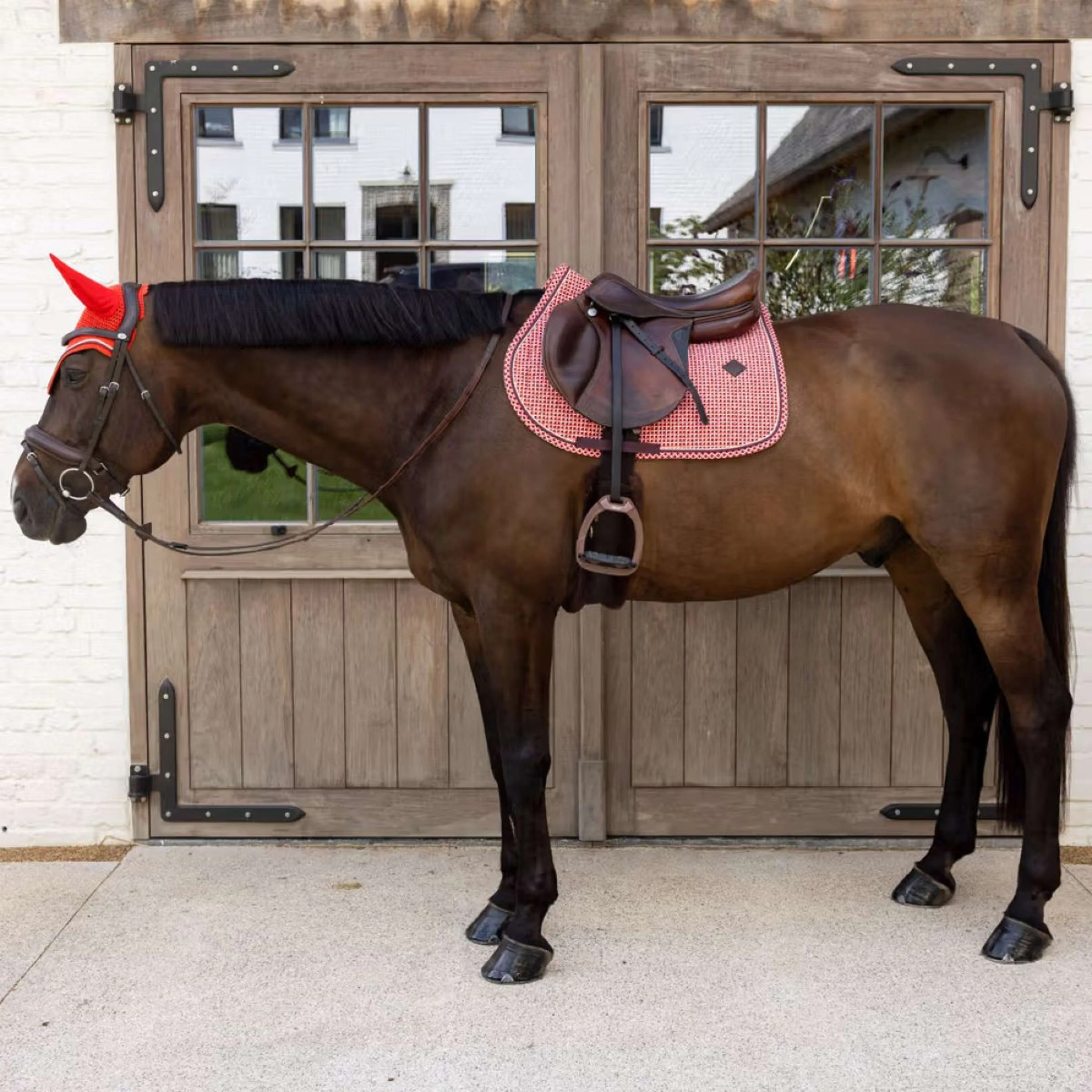 Kentucky Fliegenhaube Wellington Velvet Check Violett - Image 3