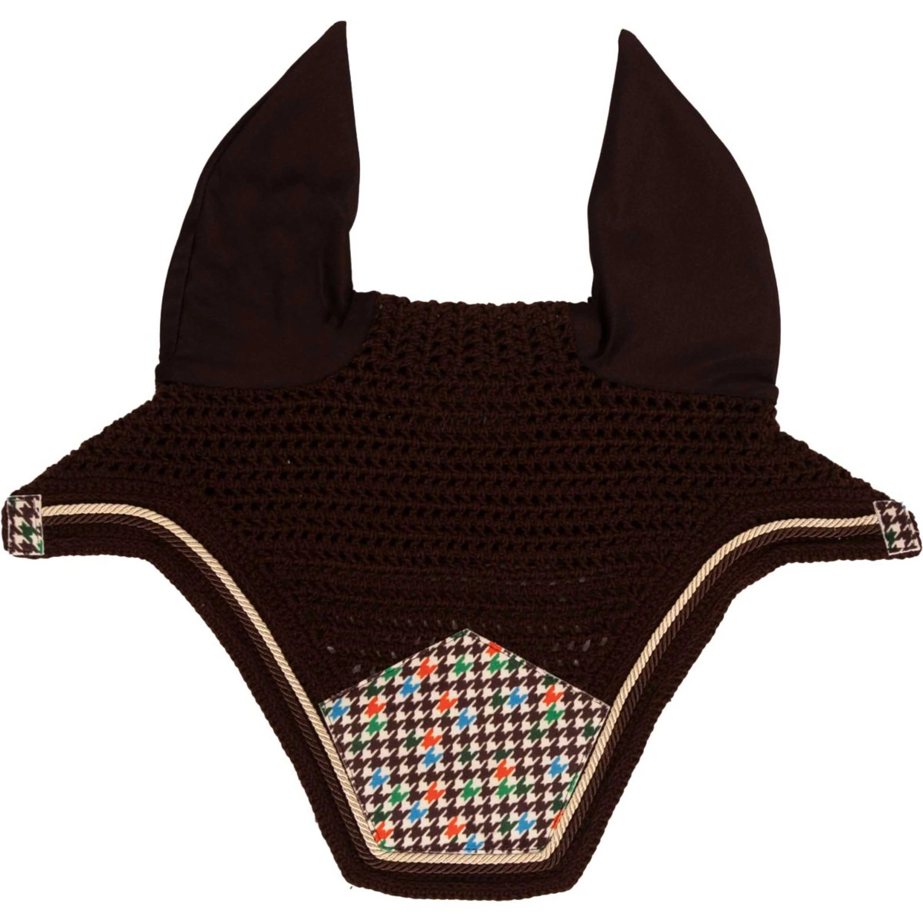 Kentucky Fliegenhaube Wellington Velvet Pied De Poule Braun